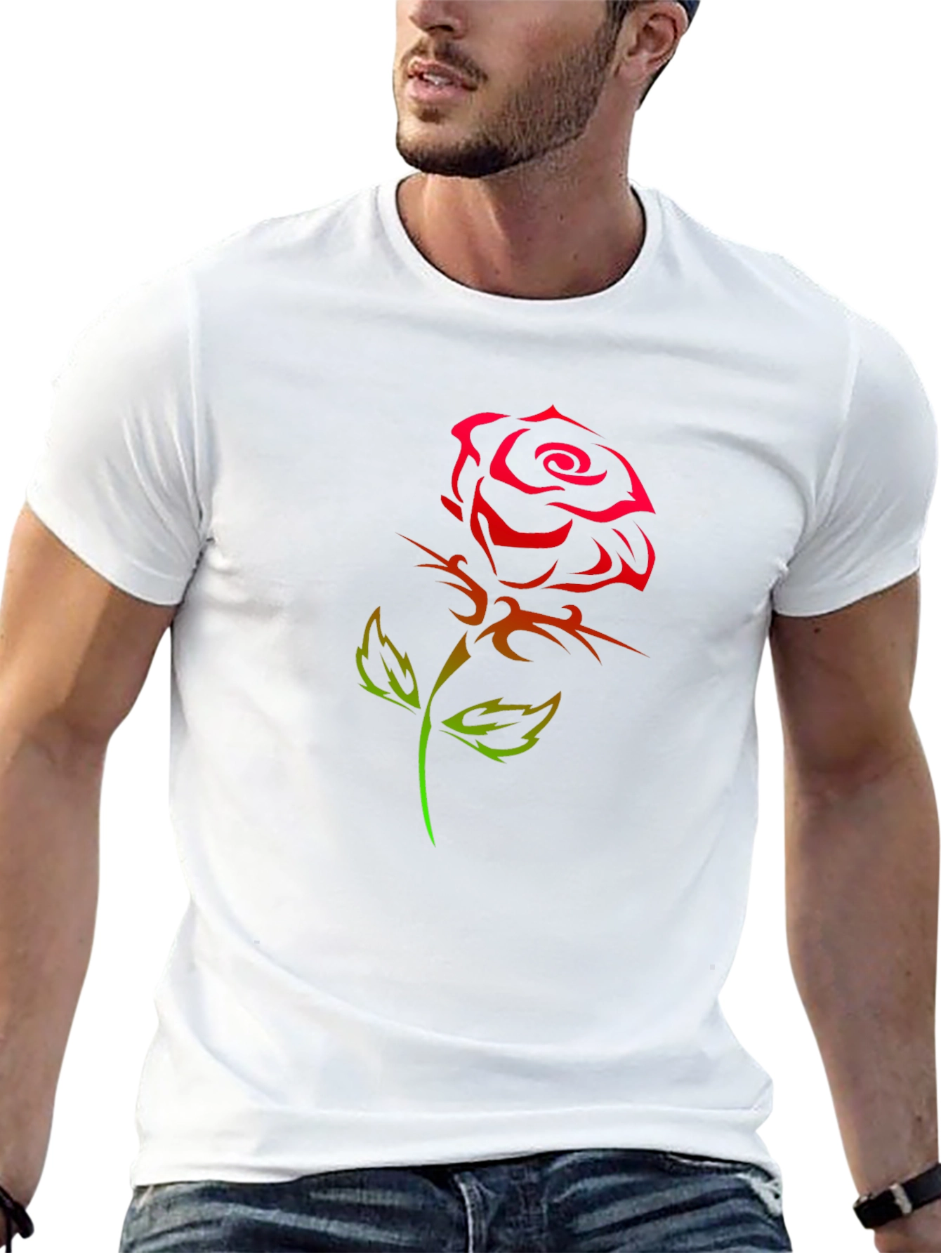 Rose Tattoo Graphic T-Shirt
