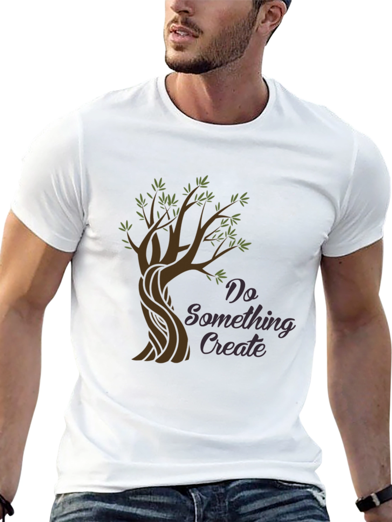 Do Something Create - Tree Graphic Black Tee