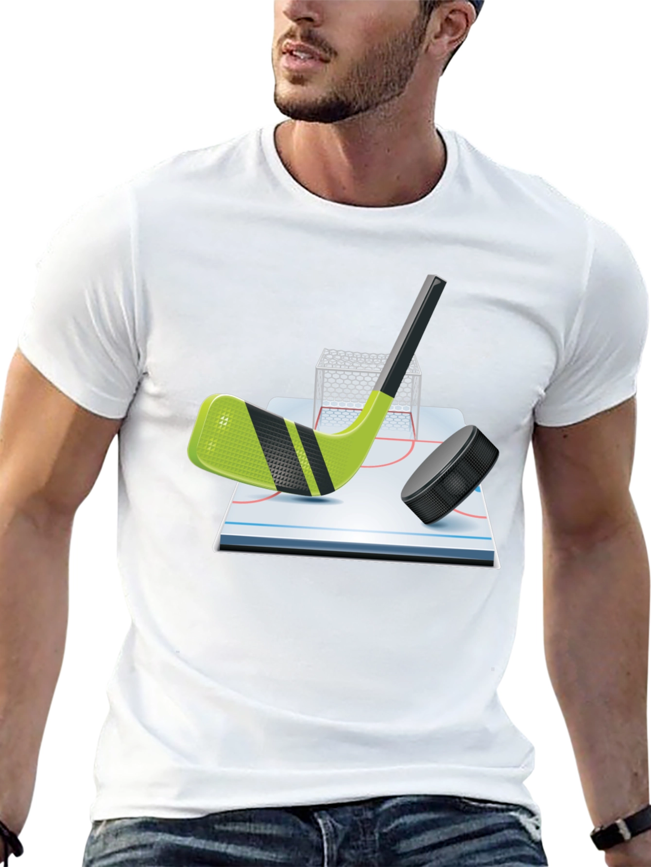 Hockey Stick Graphic T-Shirt