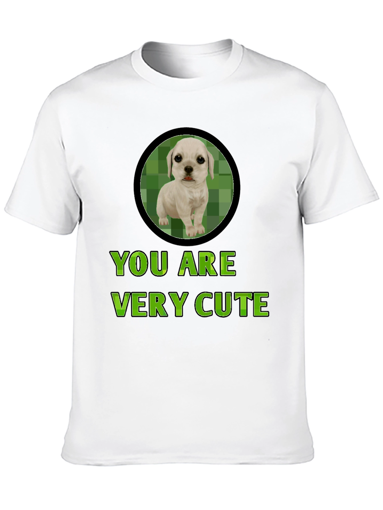 Cute Puppy Graphic Tee - You Are Very Cute