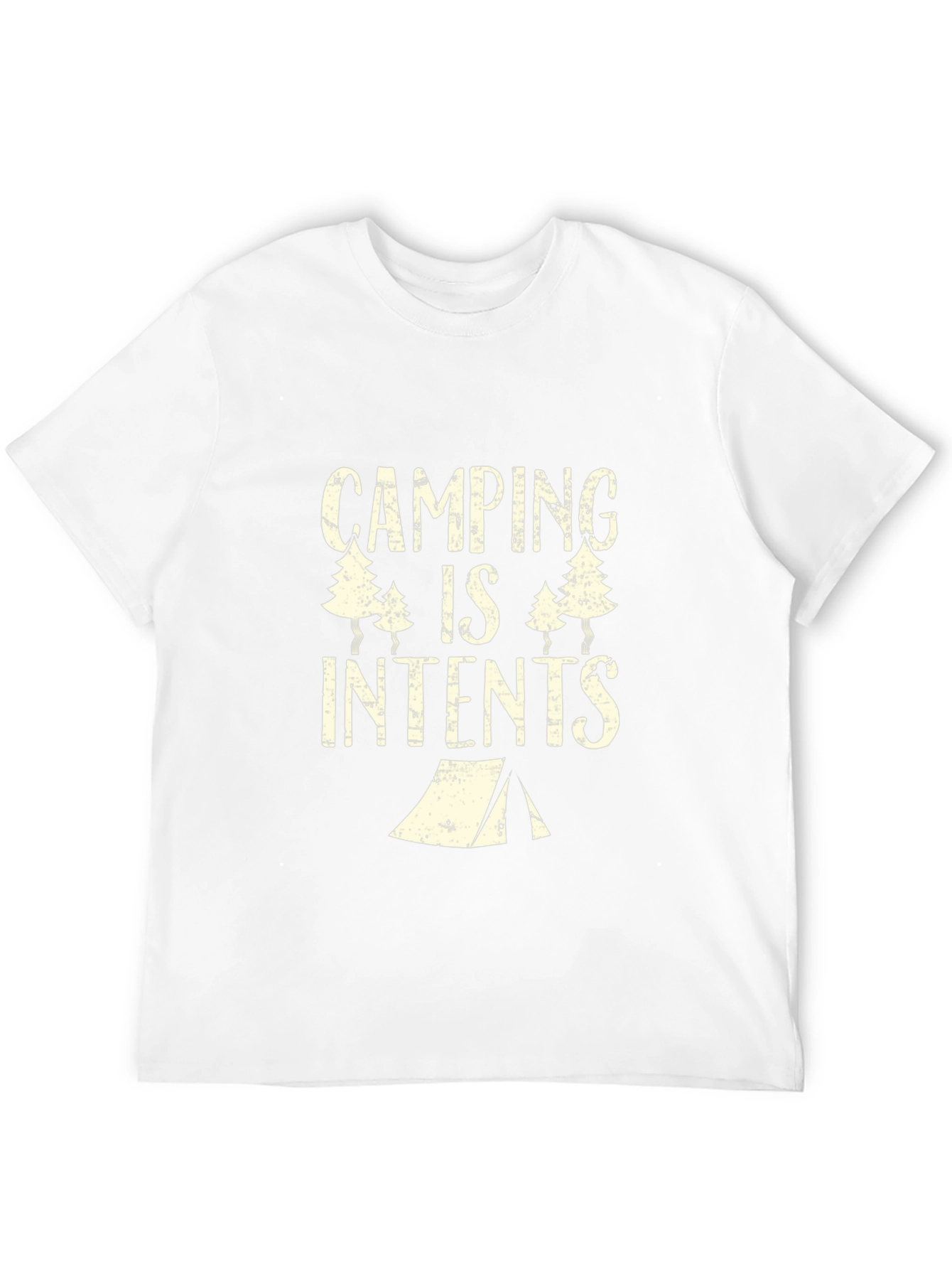 Camping Is Intents T-Shirt - Black