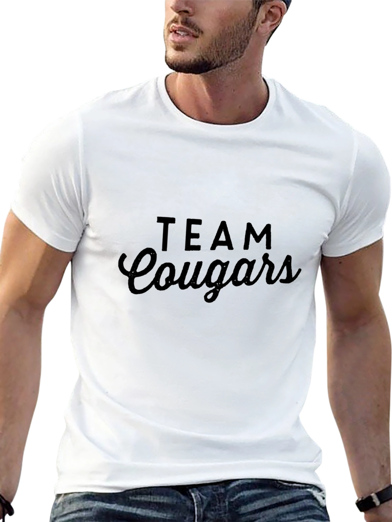 Team Cougars Black T-Shirt