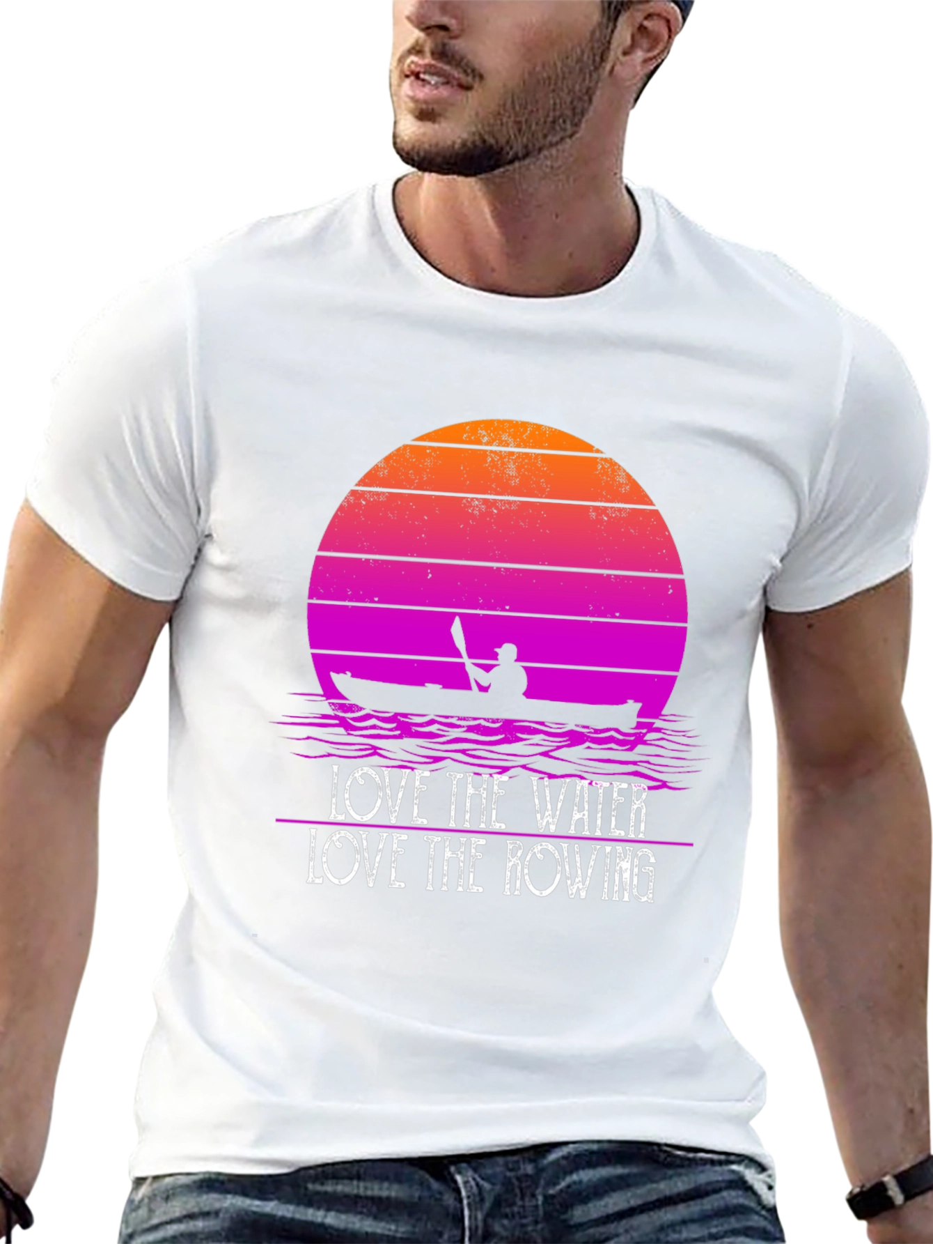 Love the Water Rowing Graphic T-Shirt