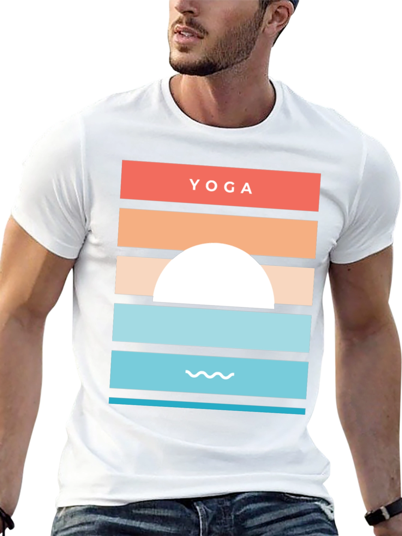 Yoga Sunset Graphic Tee | Relaxation and Style