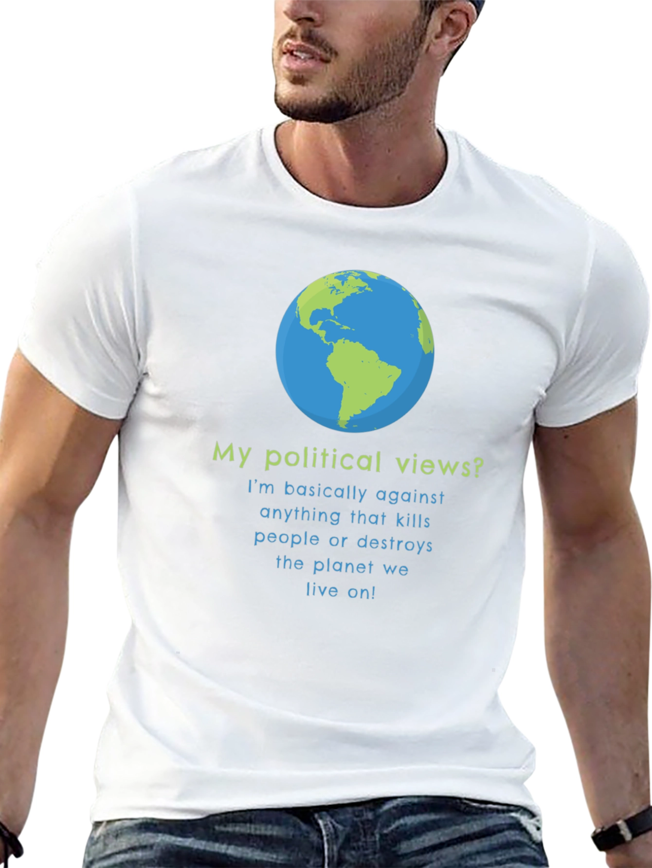 Earth Friendly Political Views T-Shirt