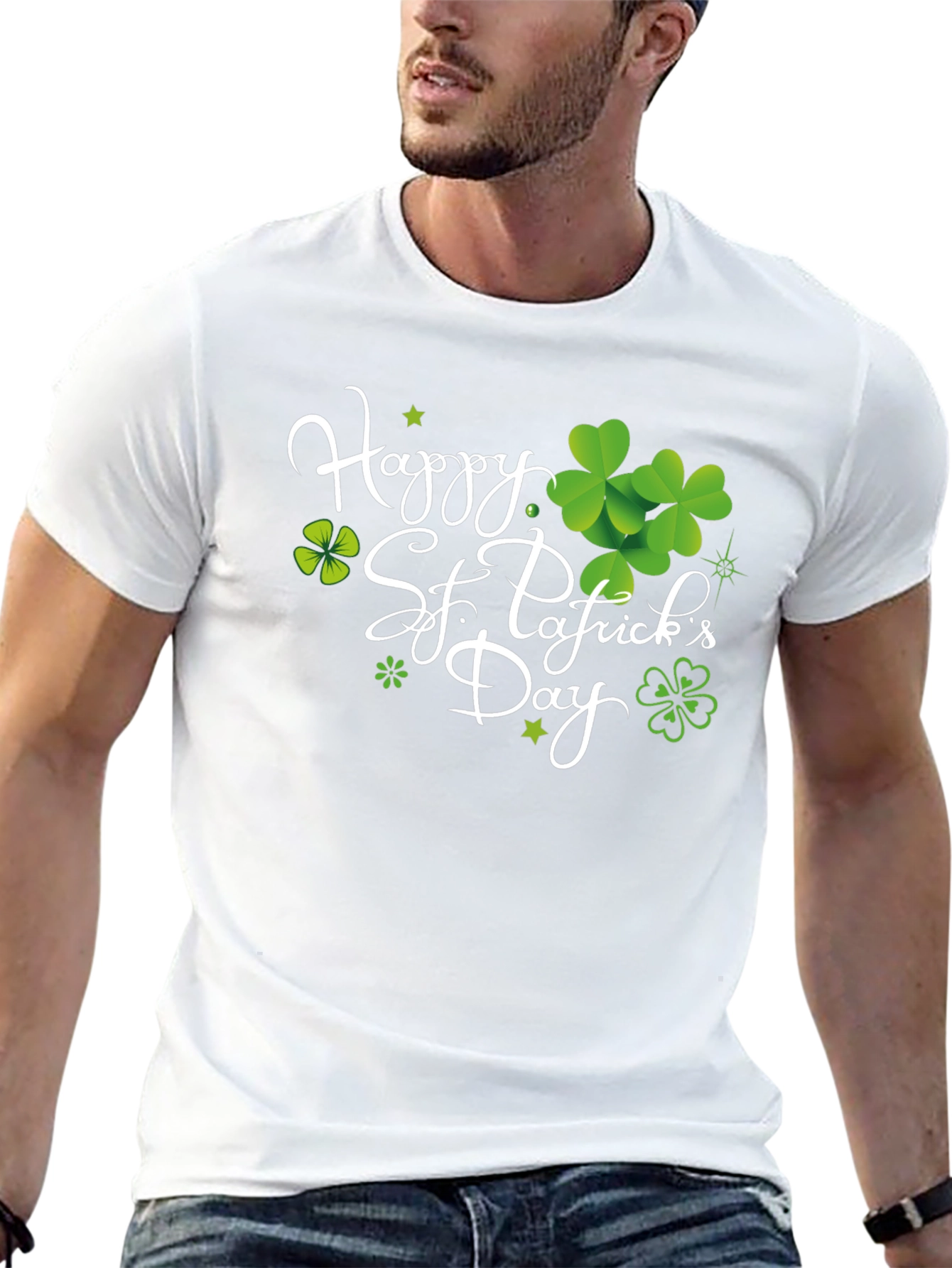 St. Patricks Day Graphic Tee - Lucky Shamrock Design