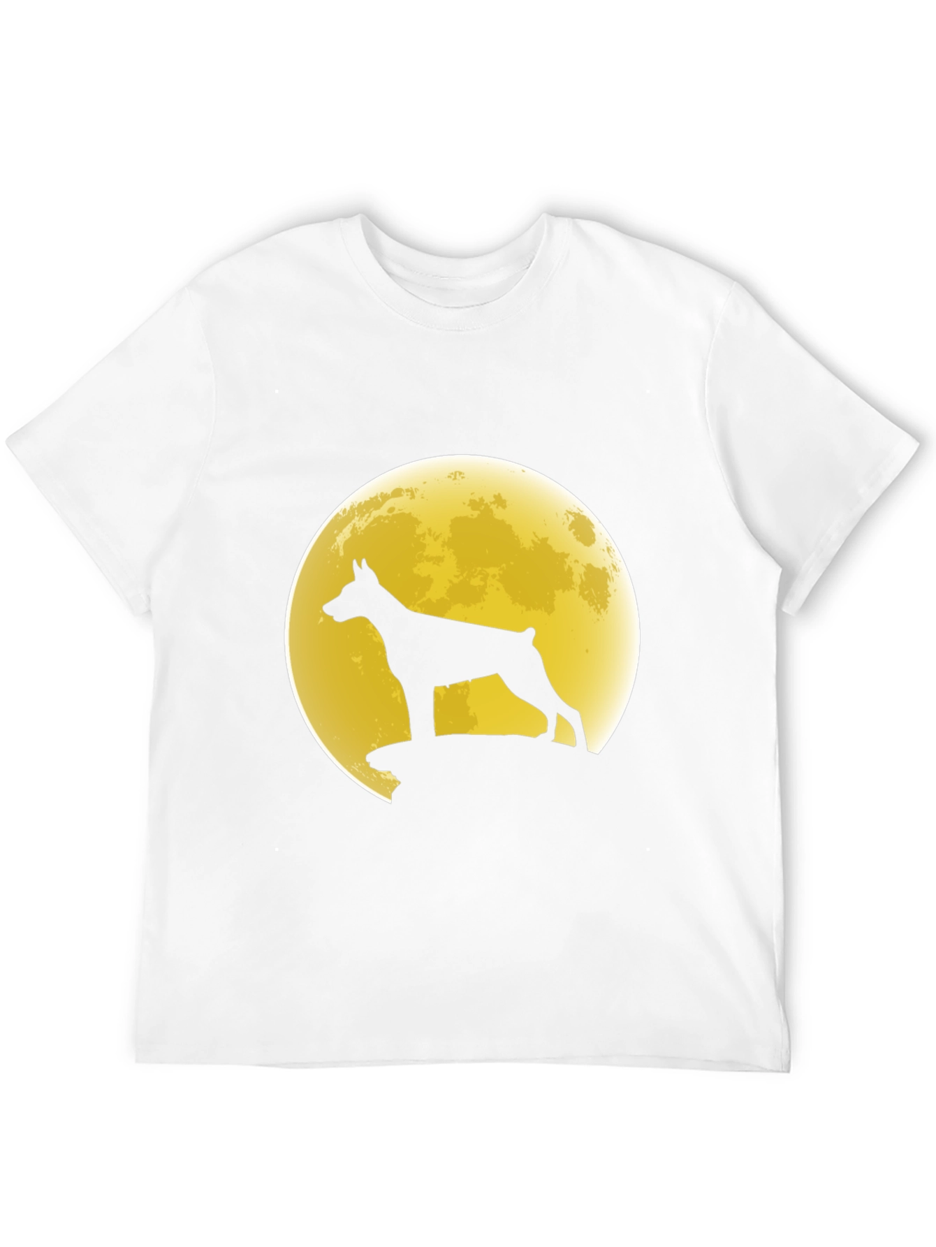 Dog Silhouette Moon Graphic Tee