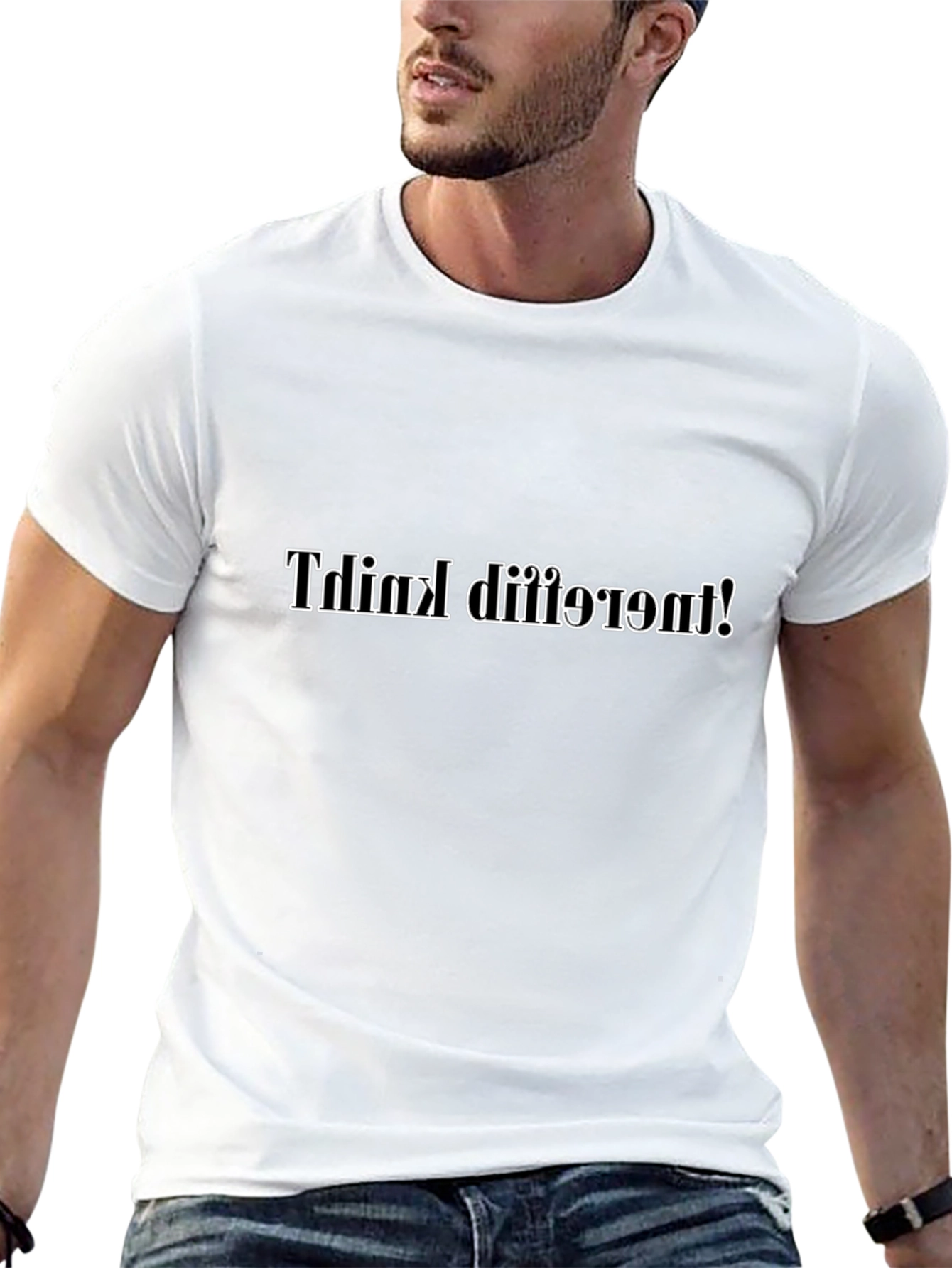 Think Different Inverted Black T-Shirt