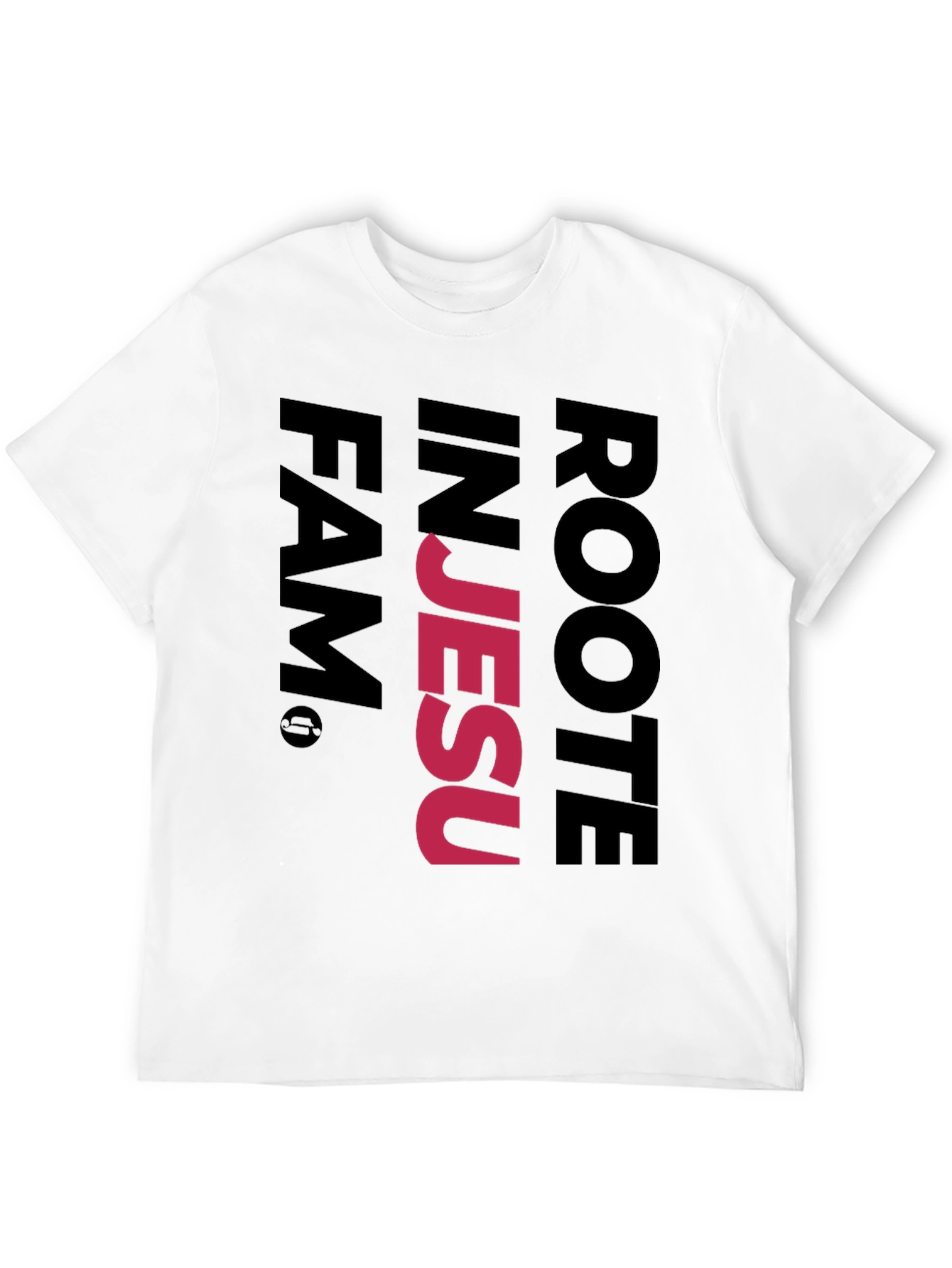 Rooted in Jesus Black Graphic T-Shirt