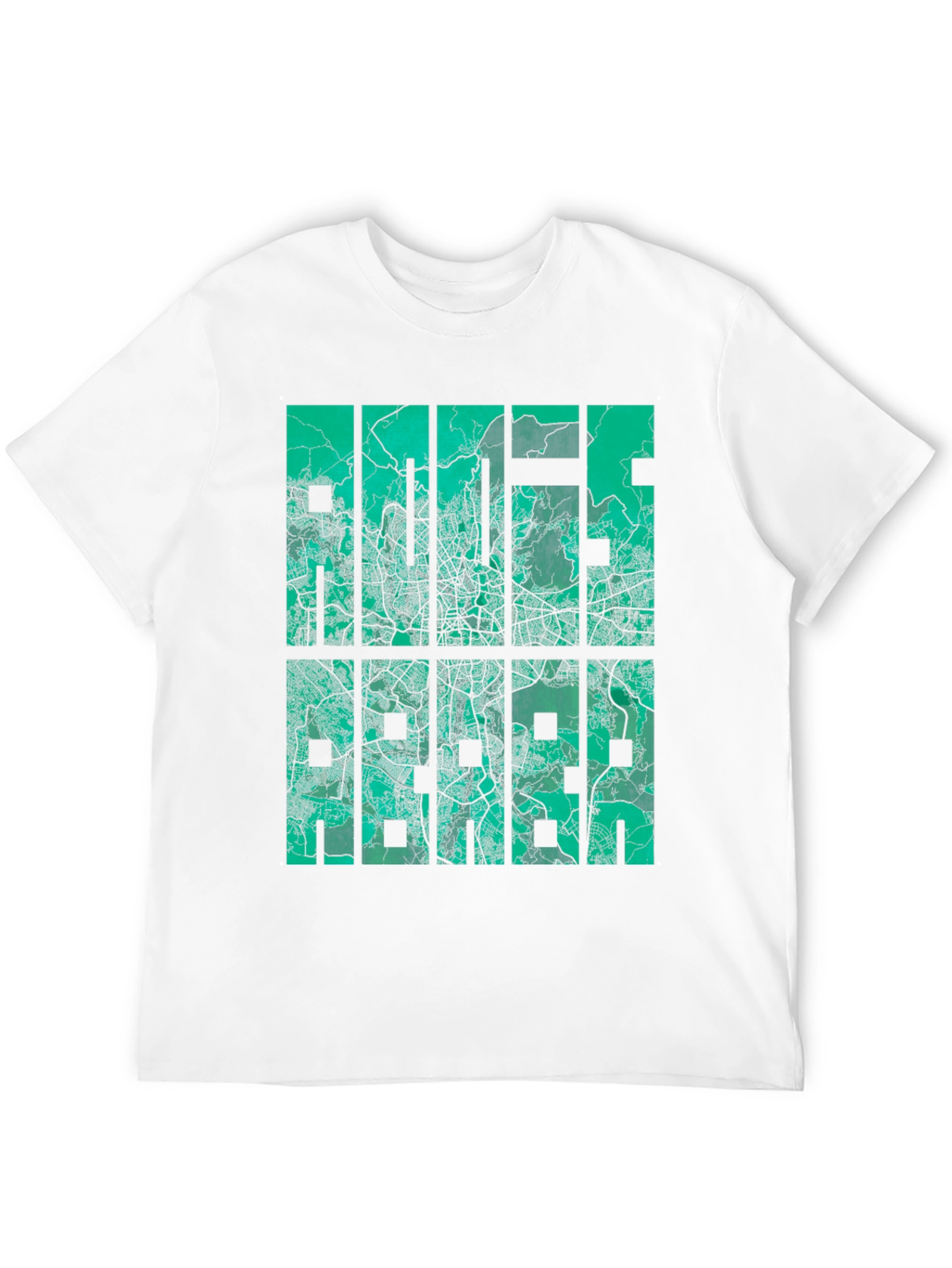 Urban Map Graphic Tee - Cityscape T-Shirt