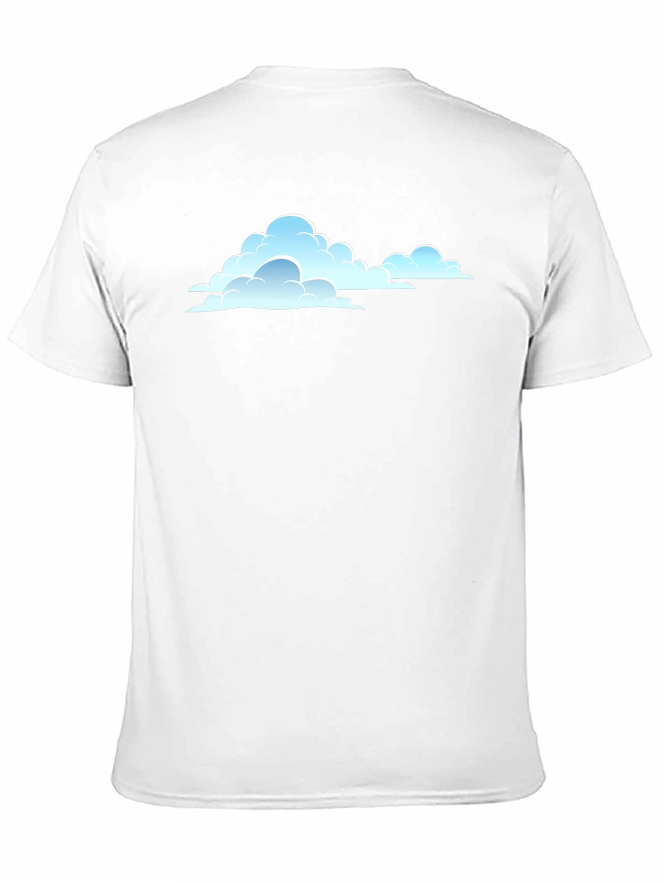 Cloud Graphic Print Black T-Shirt
