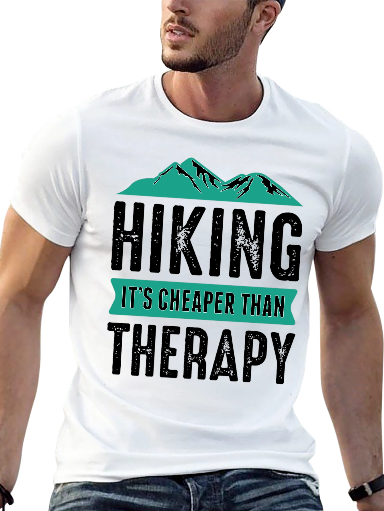 Hiking Cheaper Than Therapy T-Shirt