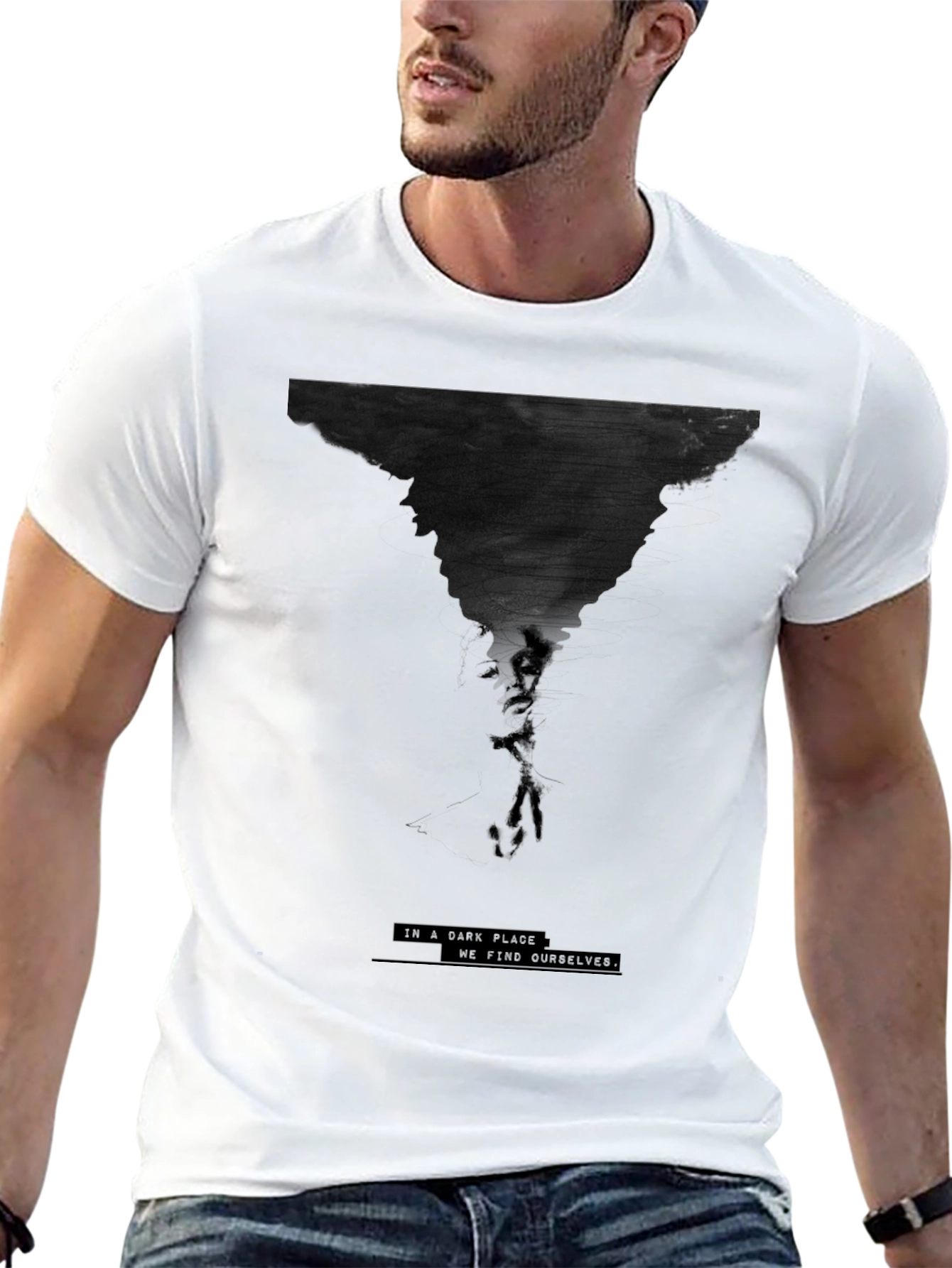 Dark Place Graphic Tee - Modern Style