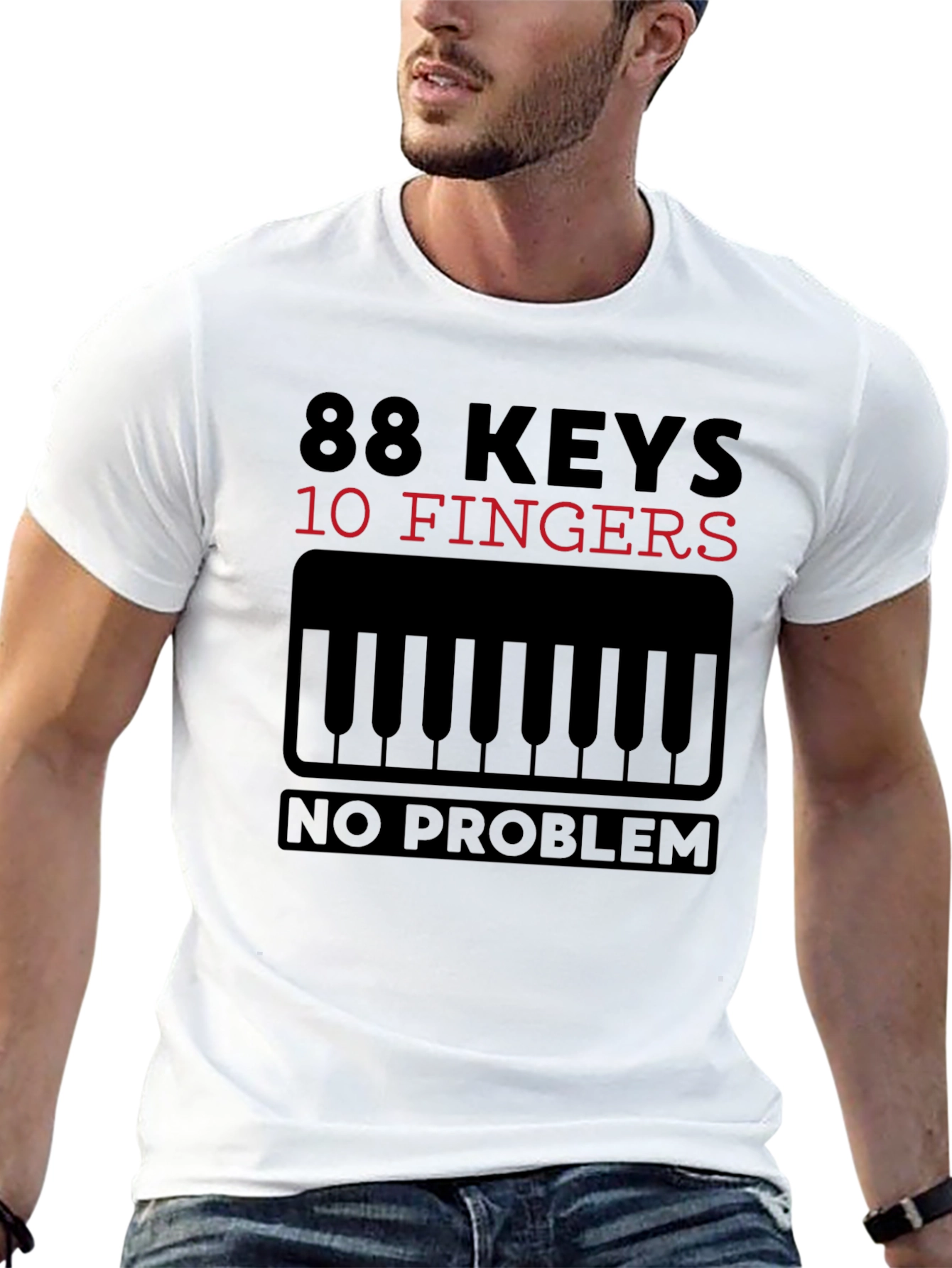 88 Keys 10 Fingers No Problem T-Shirt