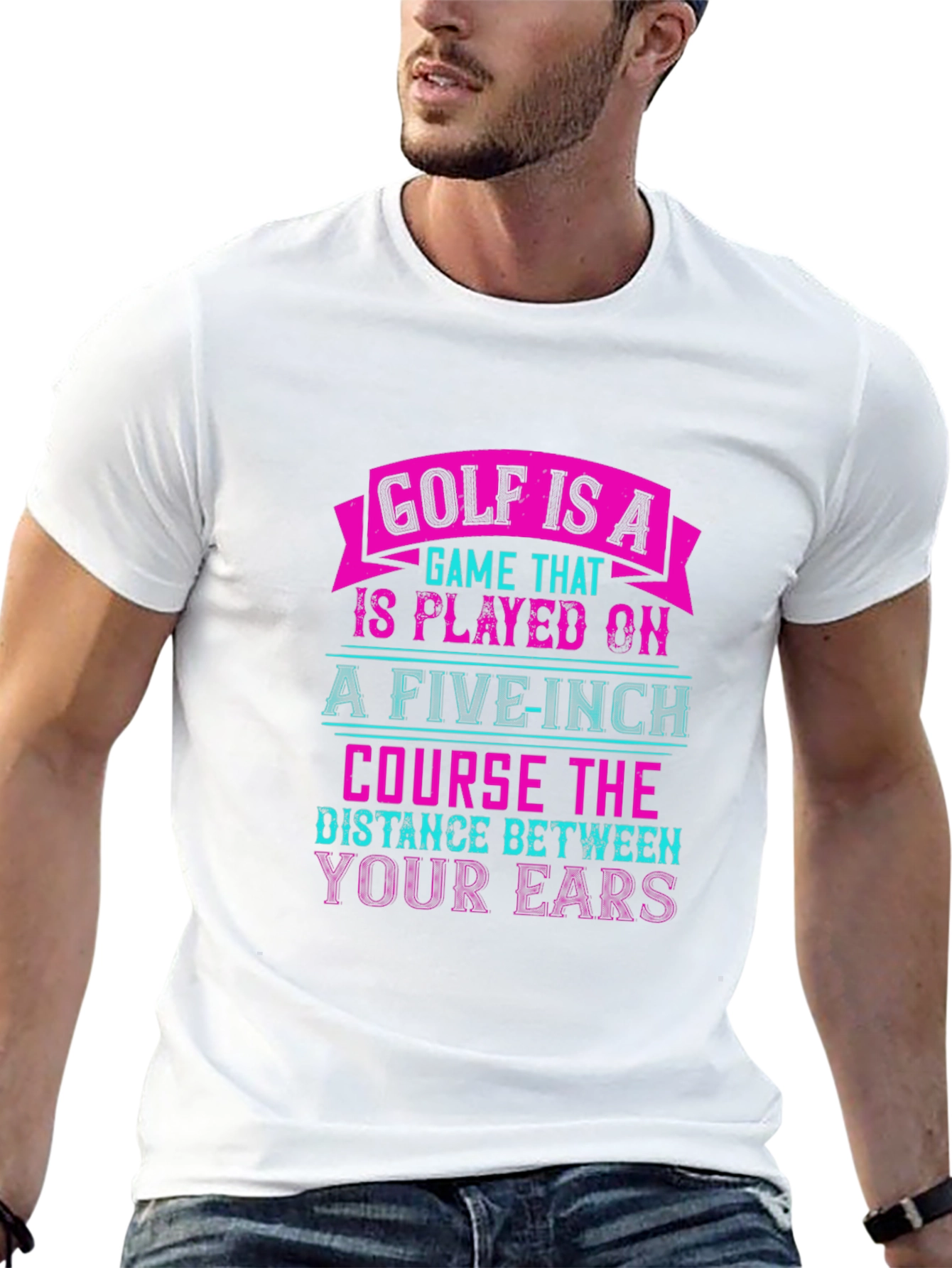 Golf is a 5-inch Course Graphic Tee
