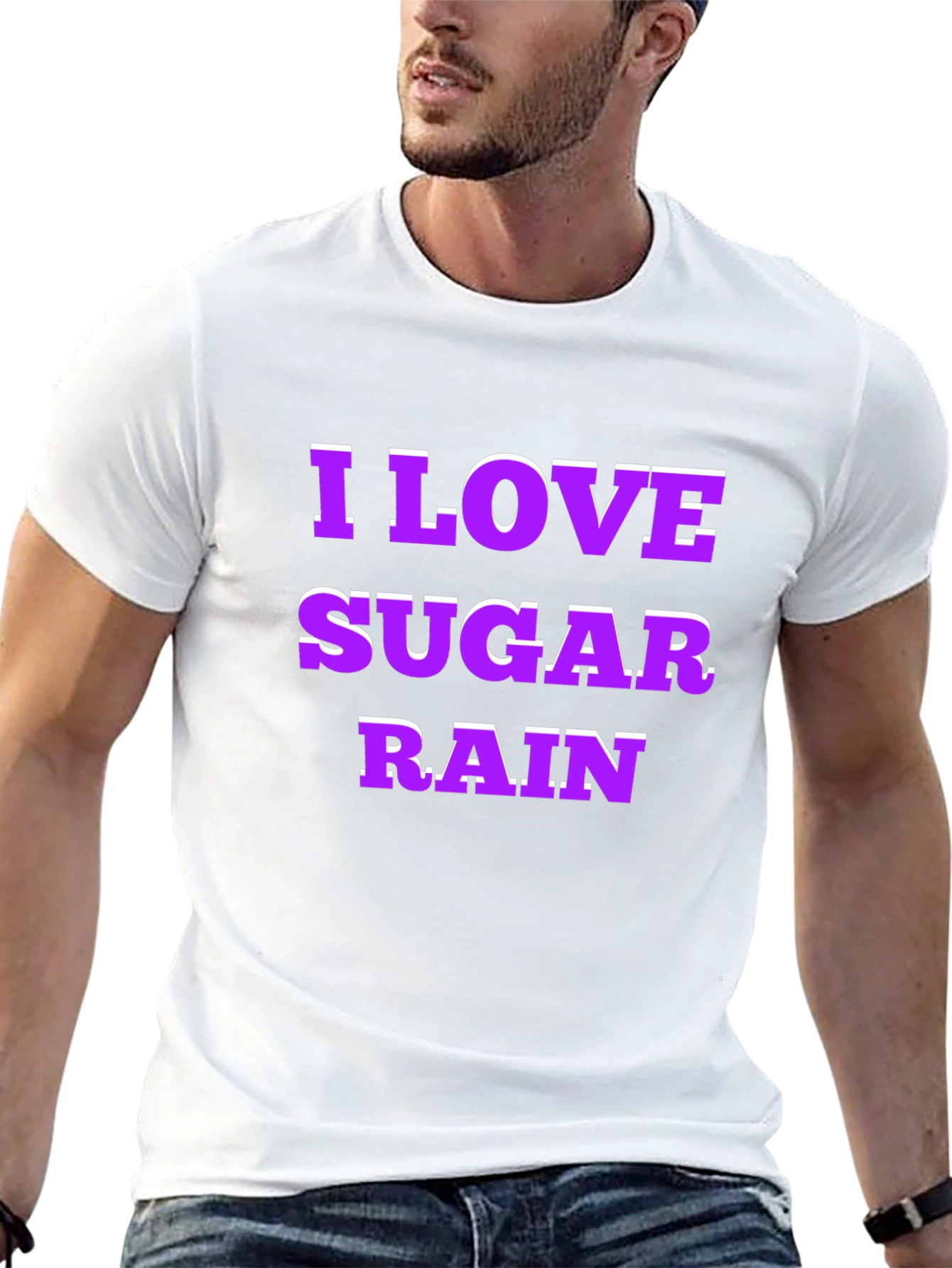 I Love Sugar Rain Graphic T-Shirt