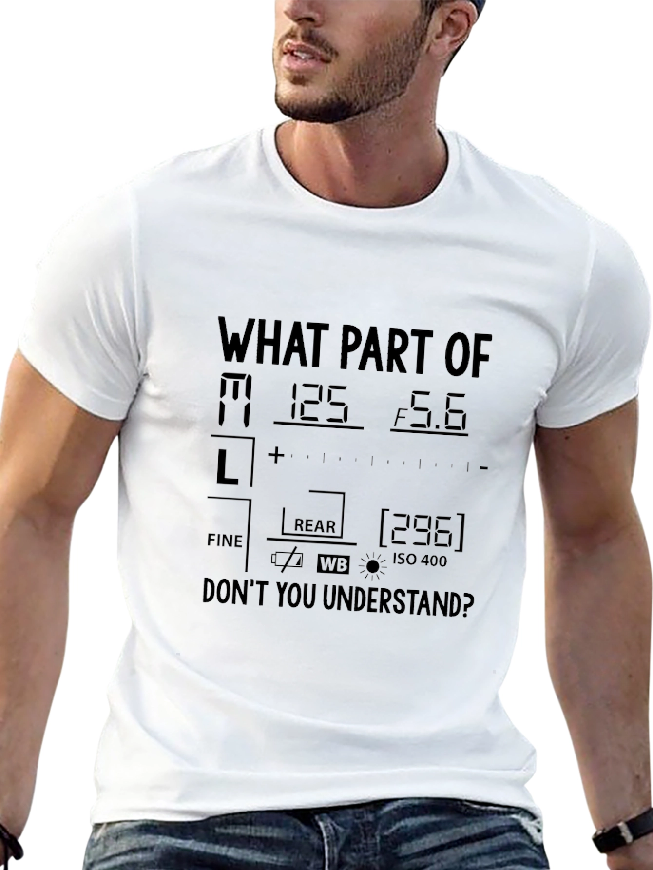 Photographer T-Shirt Camera Settings Funny Photography Shirt