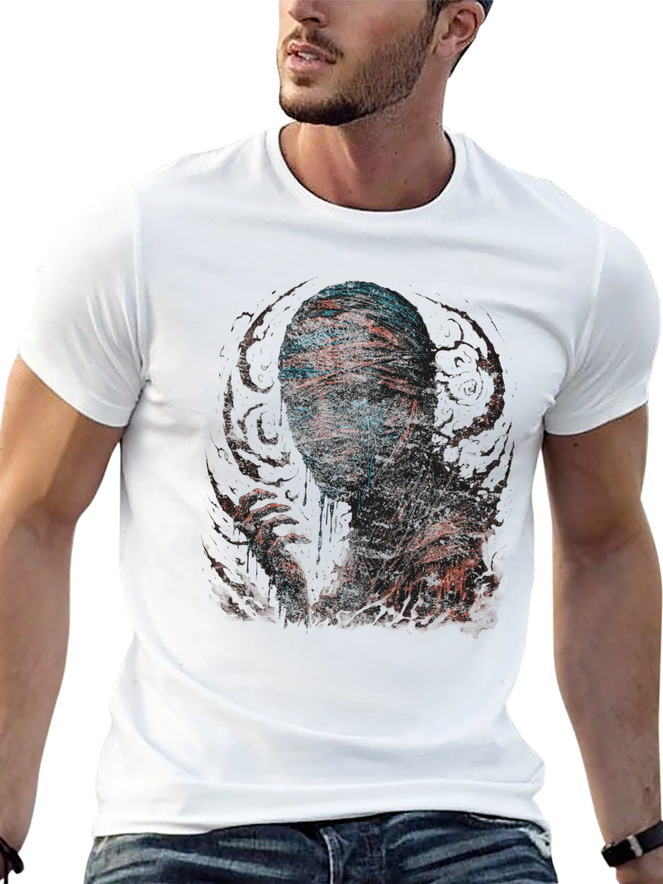Mummy Graphic Print Crew Neck T-Shirt