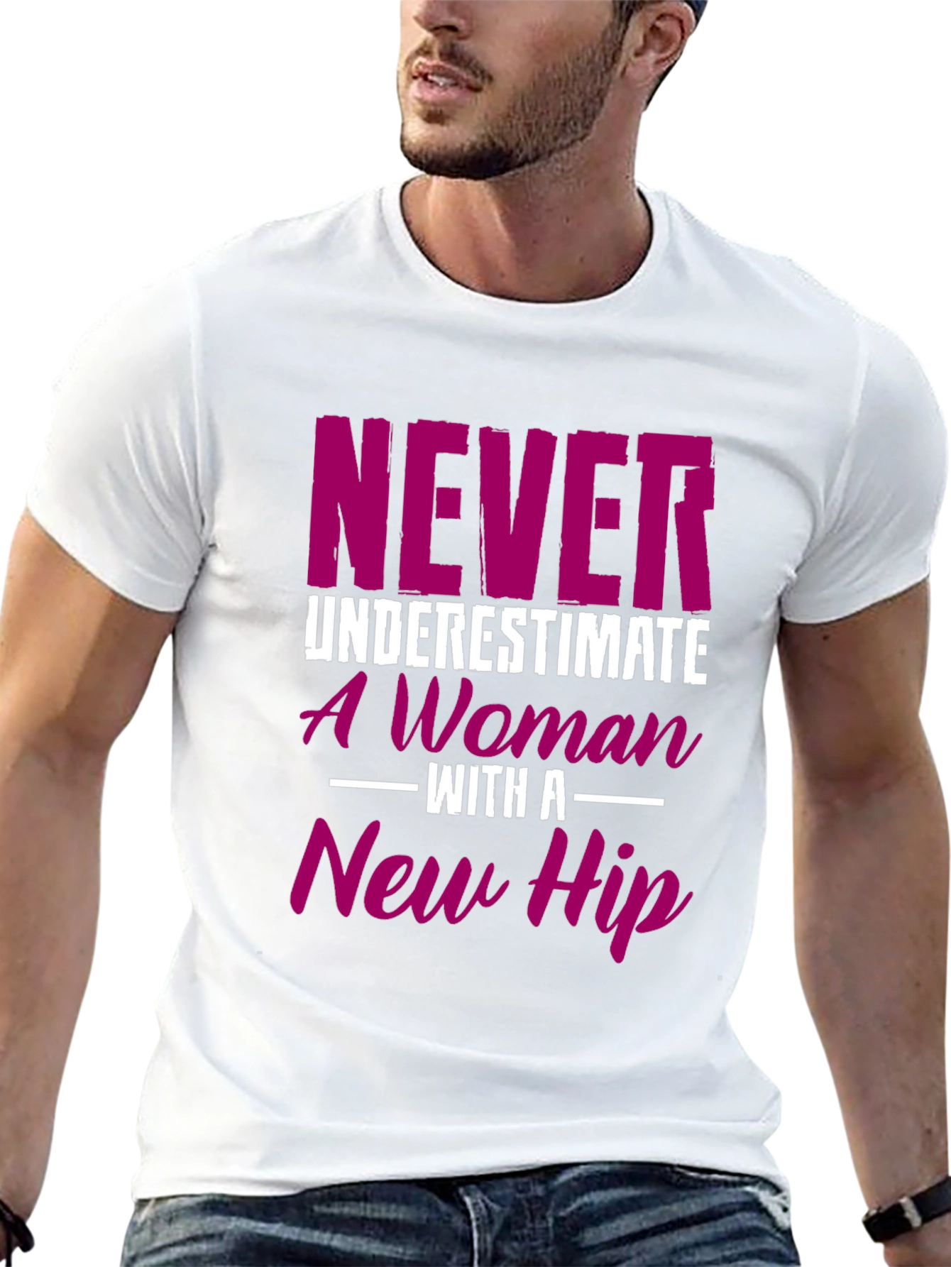 New Hip Womans Tee - Funny Recovery Gift
