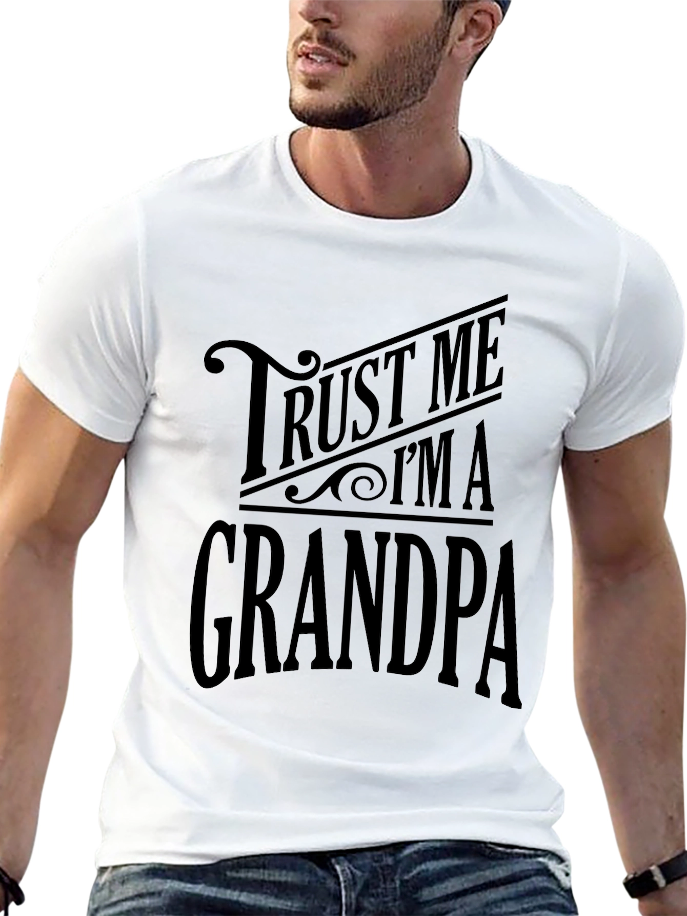 Trust Me Im A Grandpa T-Shirt - Black