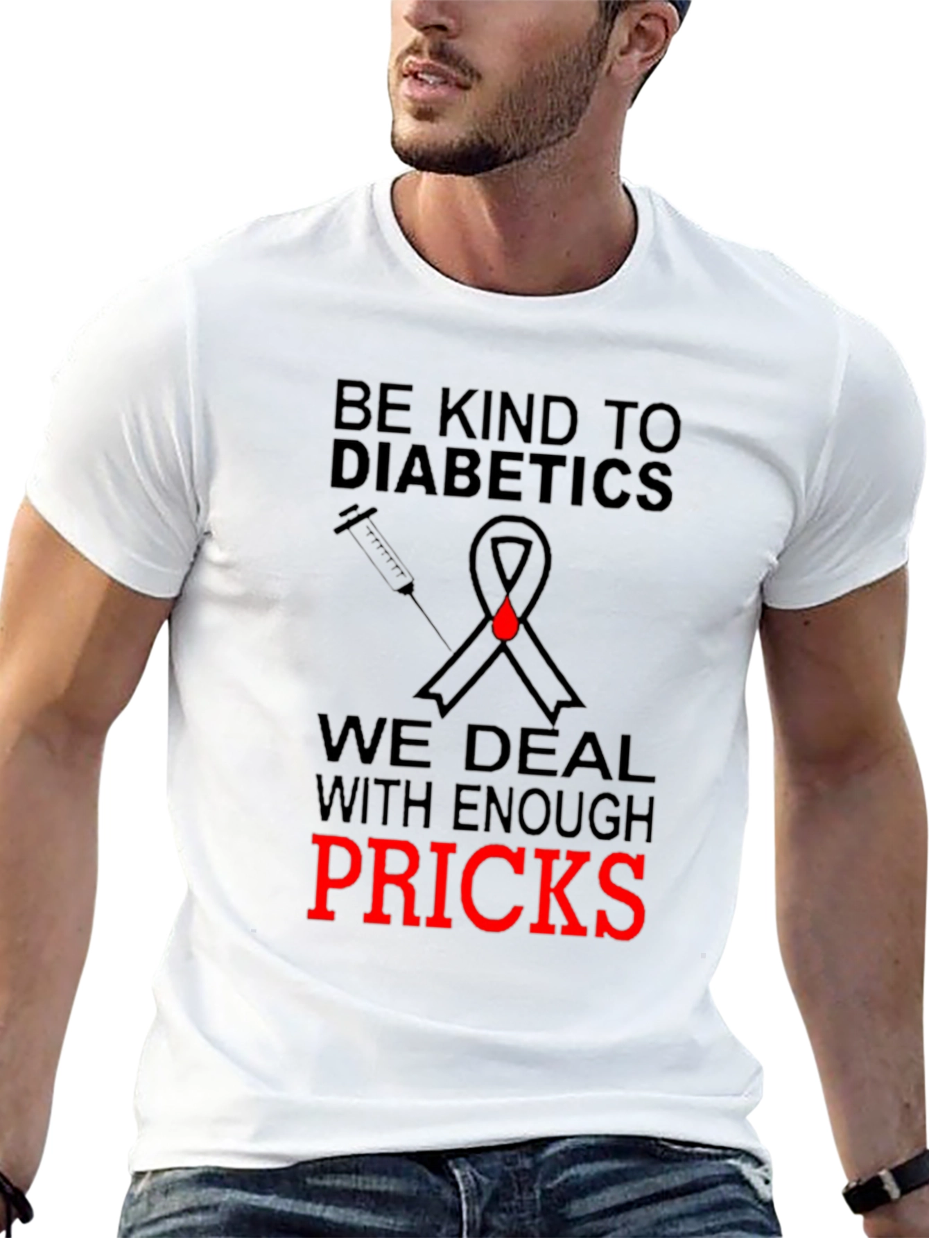 Be Kind to Diabetics Novelty T-Shirt