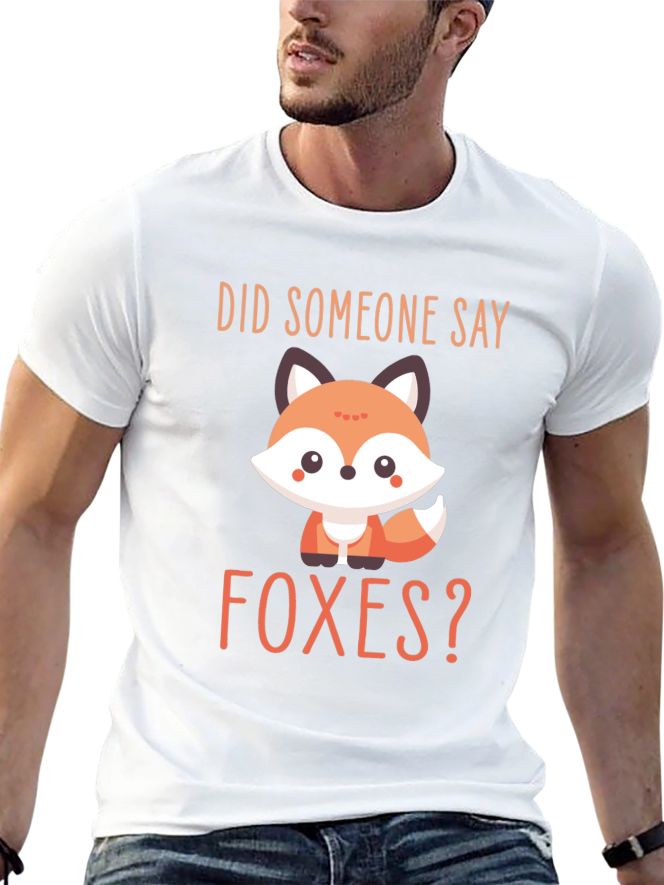 Cute Fox Graphic T-Shirt - Did Someone Say Foxes?