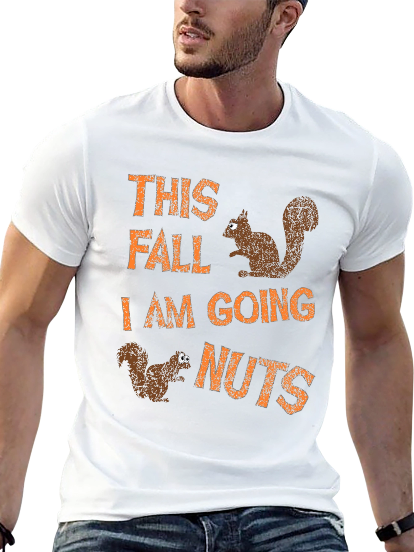 Fall Squirrels Mens Graphic Tee