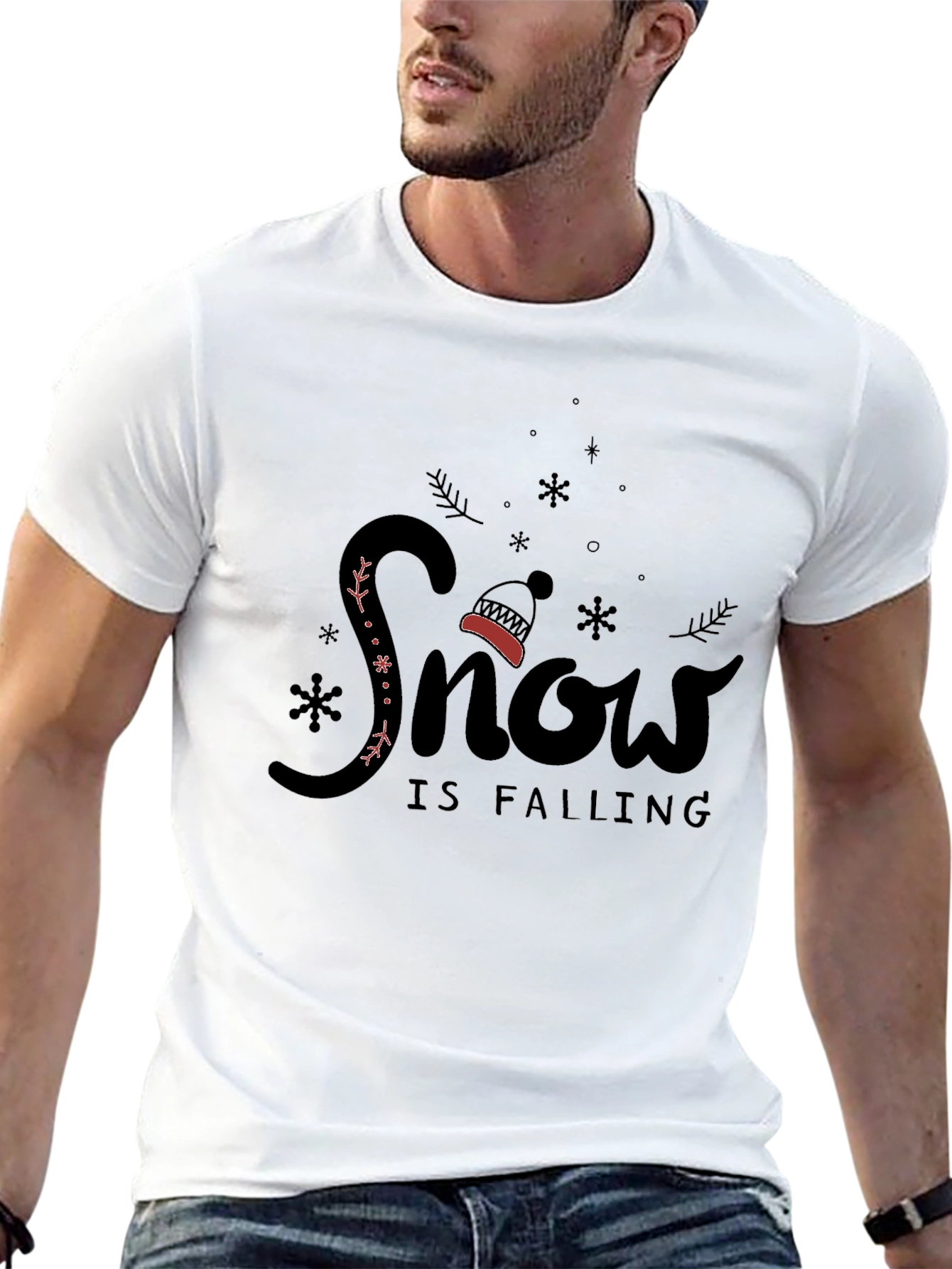 Snow is Falling Graphic T-Shirt