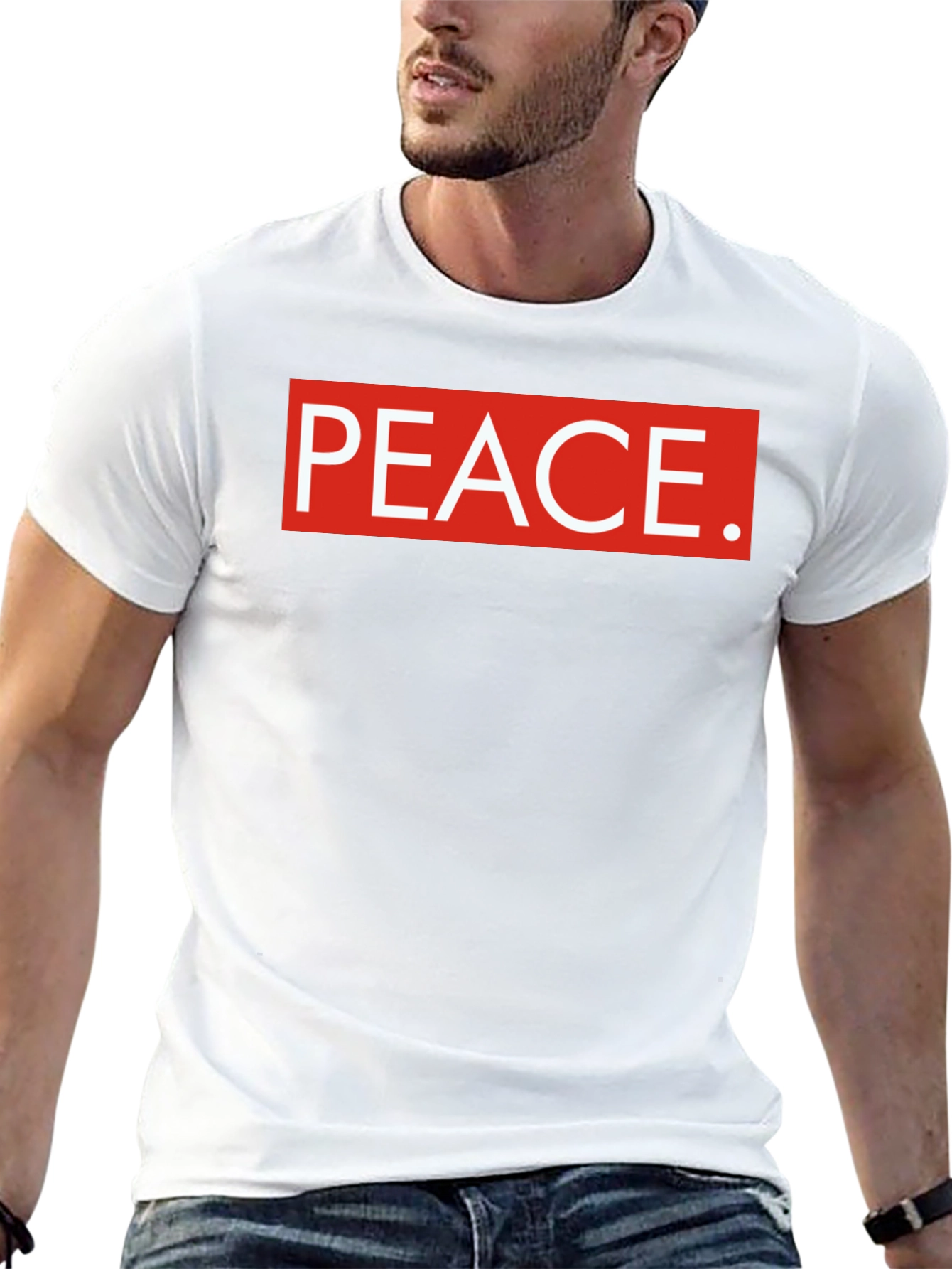 Peace Graphic Tee - Black
