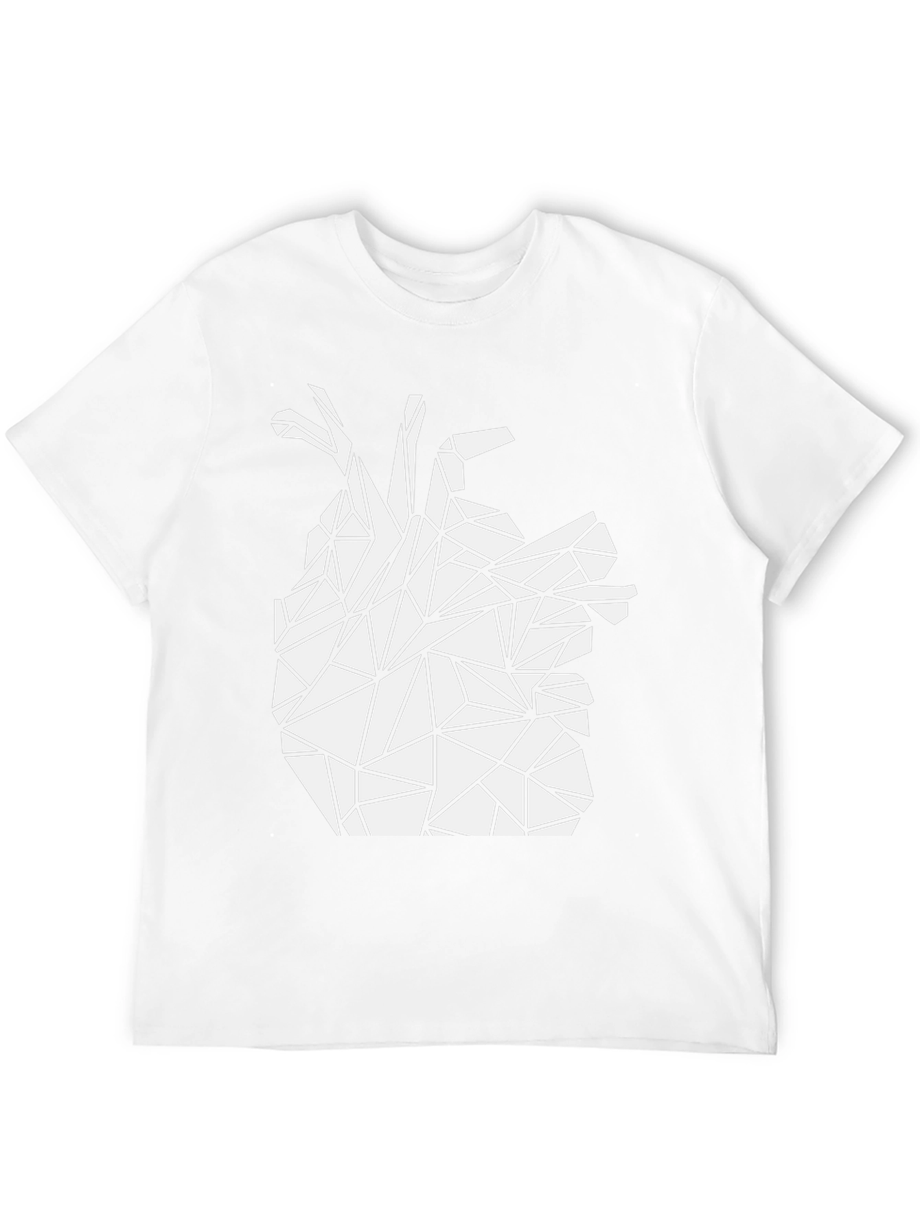 Geometric Heart Tee - Modern Graphic T-Shirt