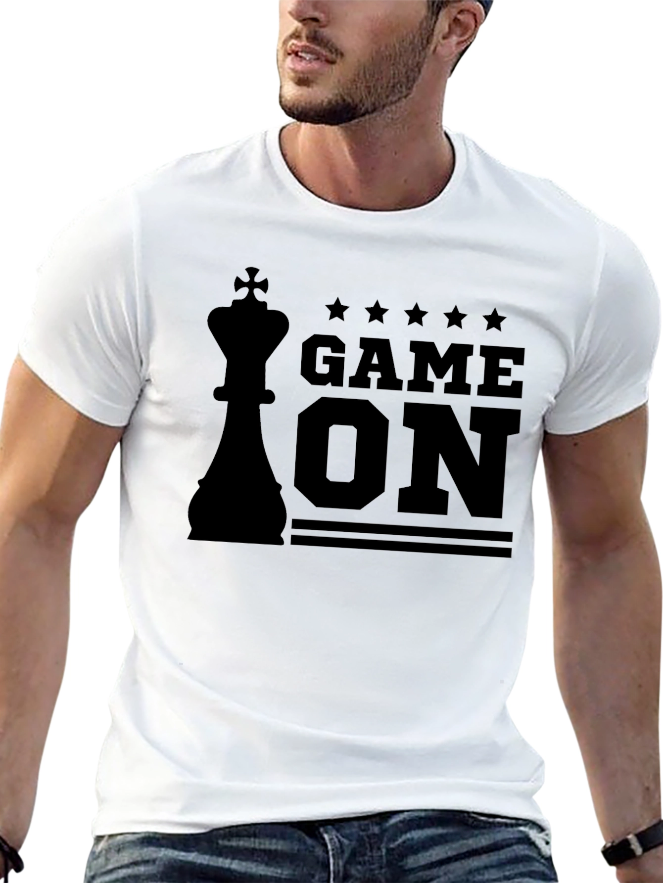 Game On Chess King Graphic T-Shirt