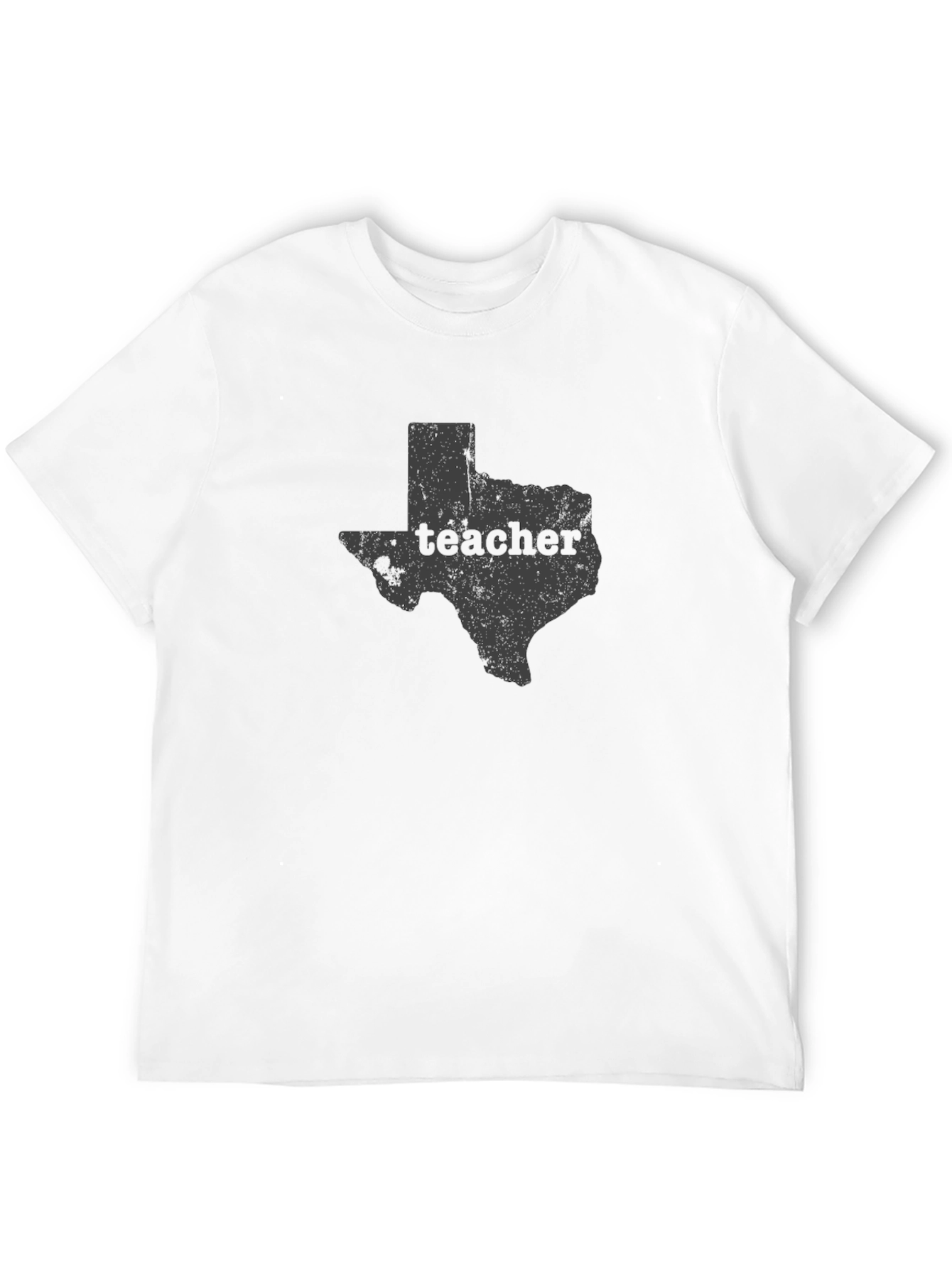 Texas Teacher Graphic Tee - Black Cotton T-Shirt