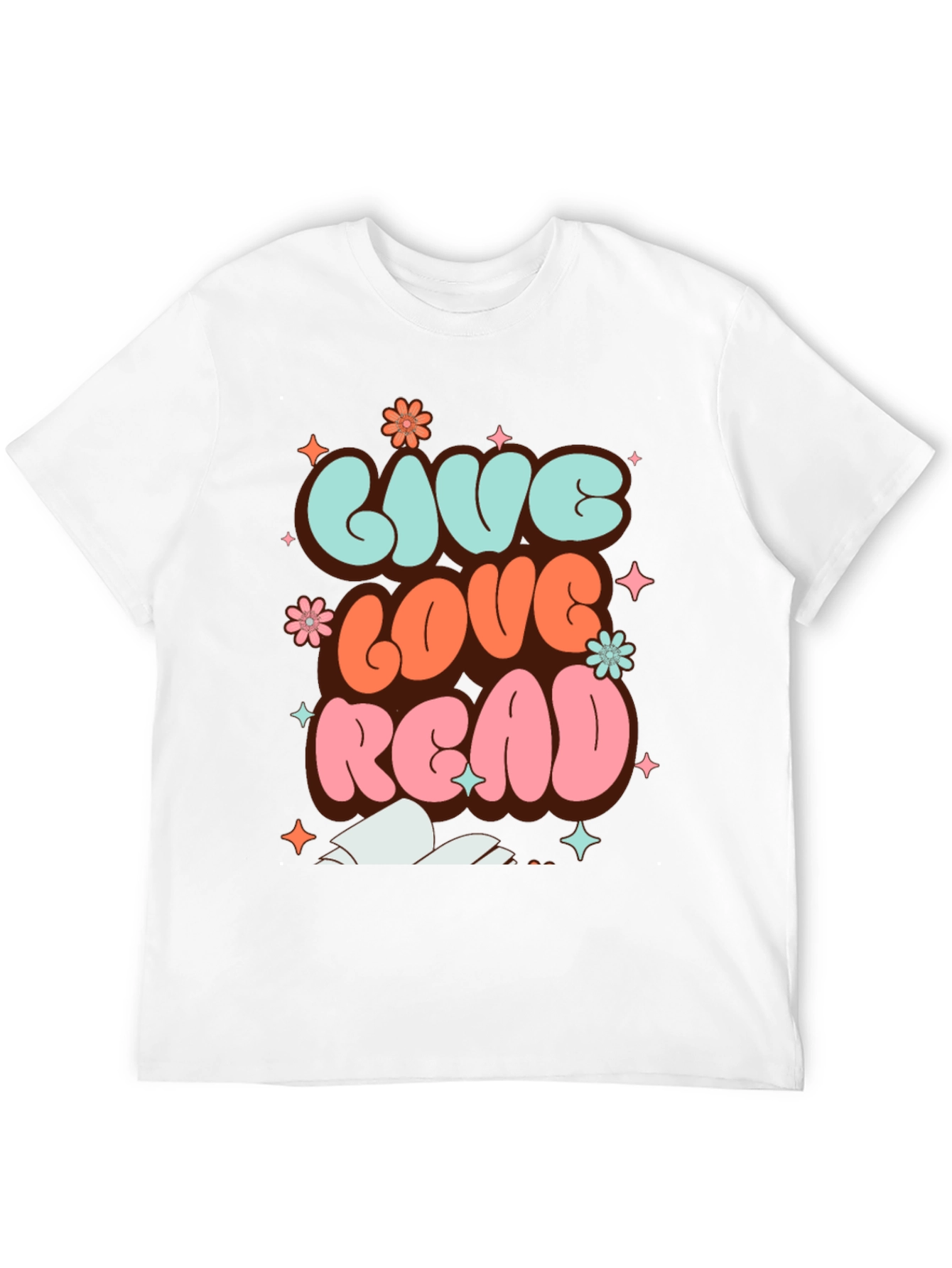 Live Love Read Graphic T-Shirt