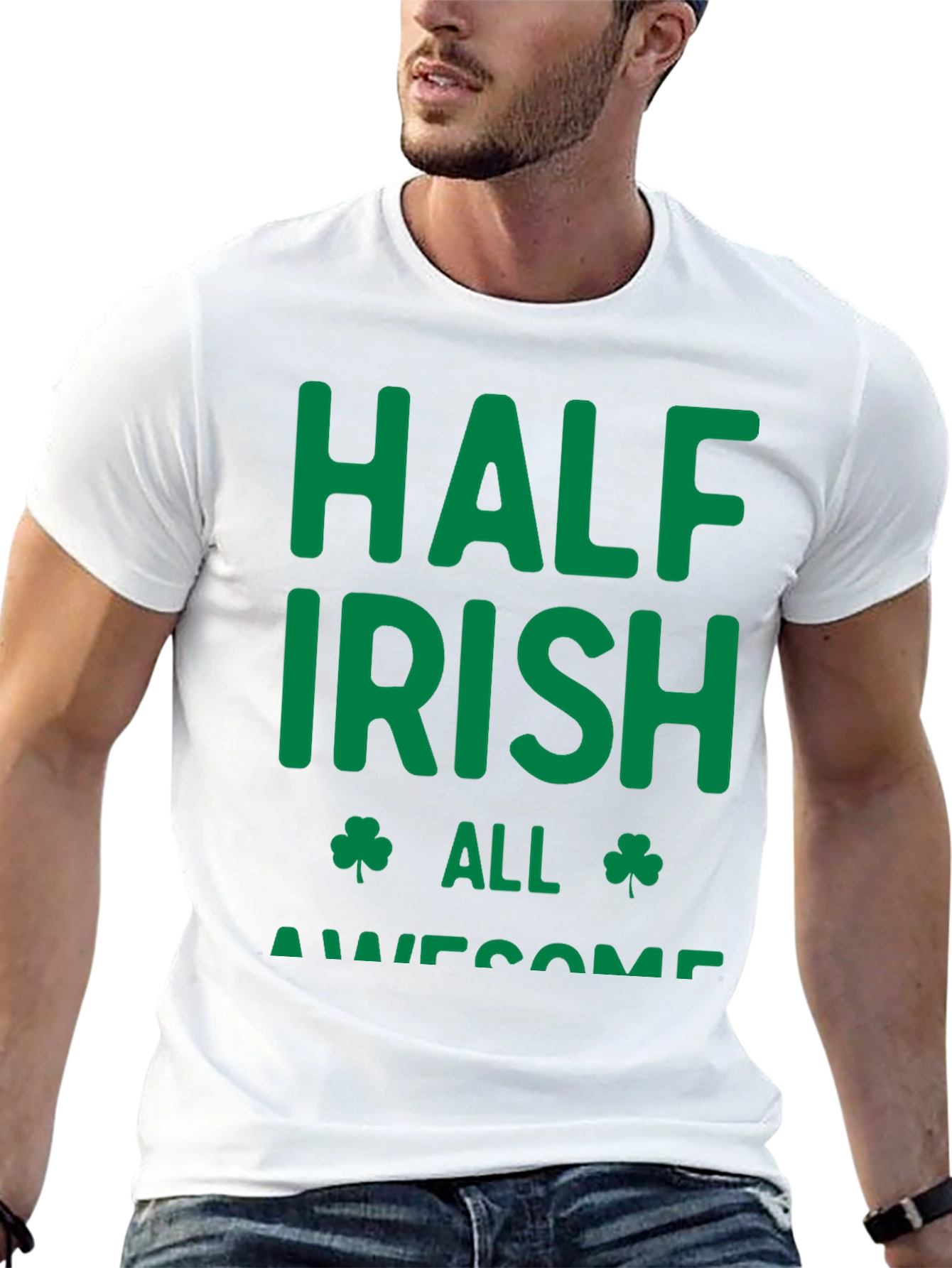 Half Irish All Awesome Graphic T-Shirt