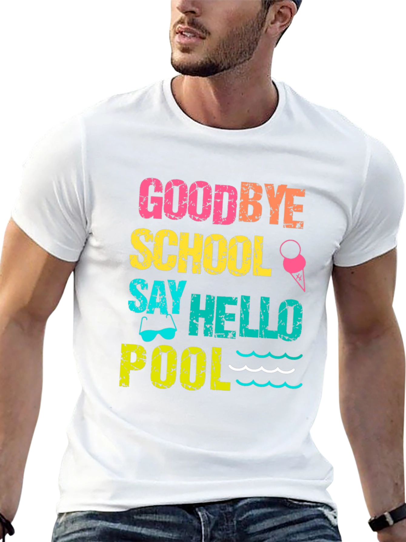 Goodbye School Hello Pool T-Shirt