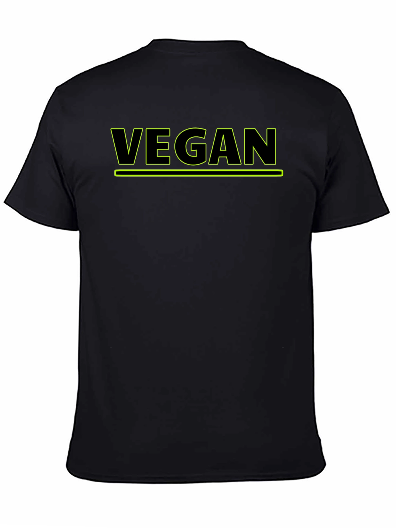Vegan Graphic Tee - Black Unisex T-Shirt
