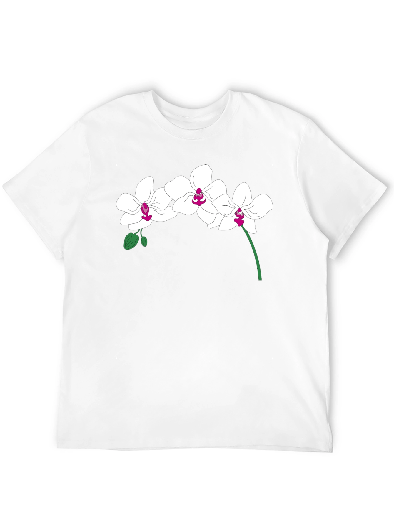 Orchid Graphic Tee - Stylish Black T-Shirt
