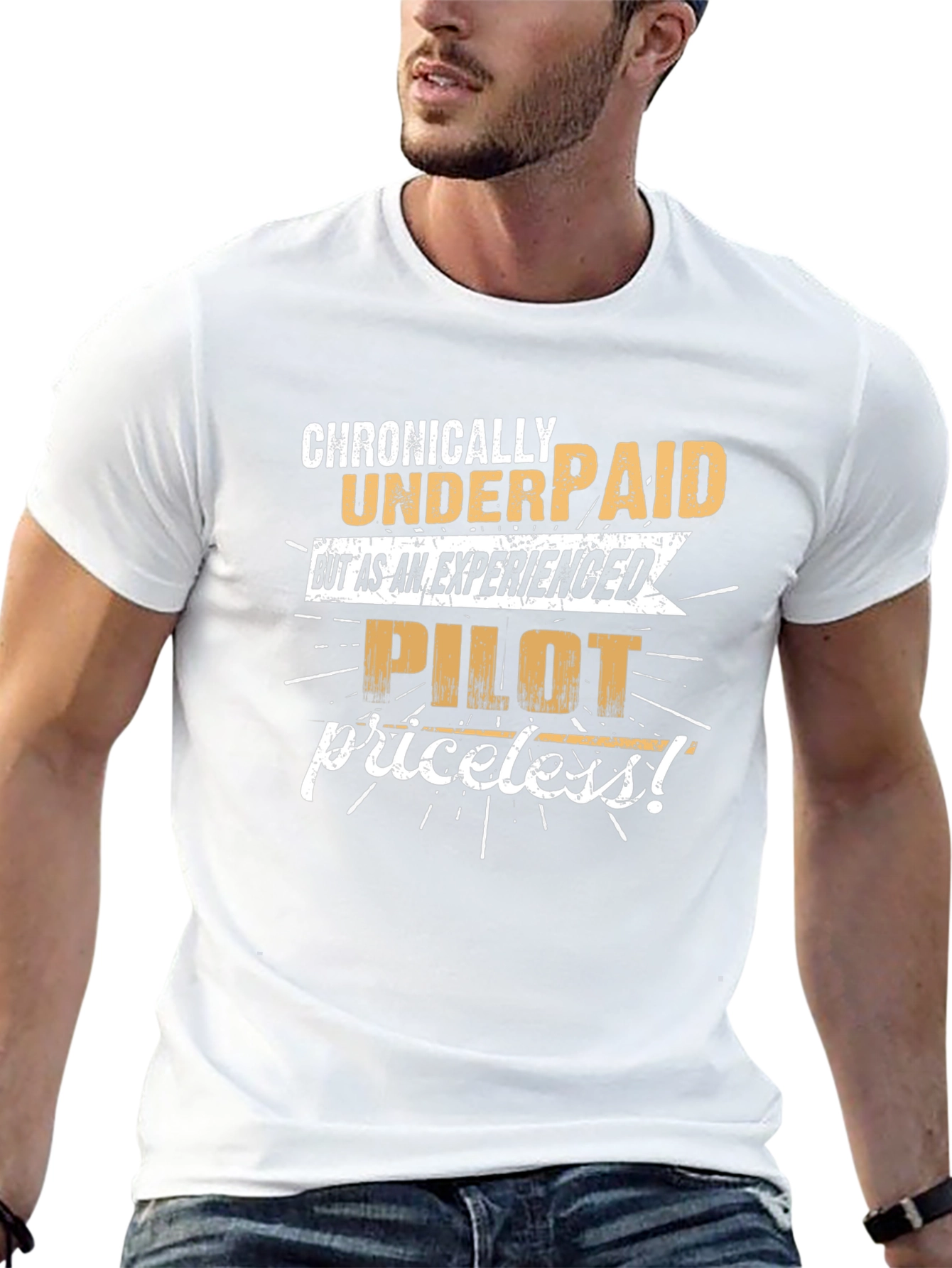 Chronically Underpaid Pilot Humor T-Shirt