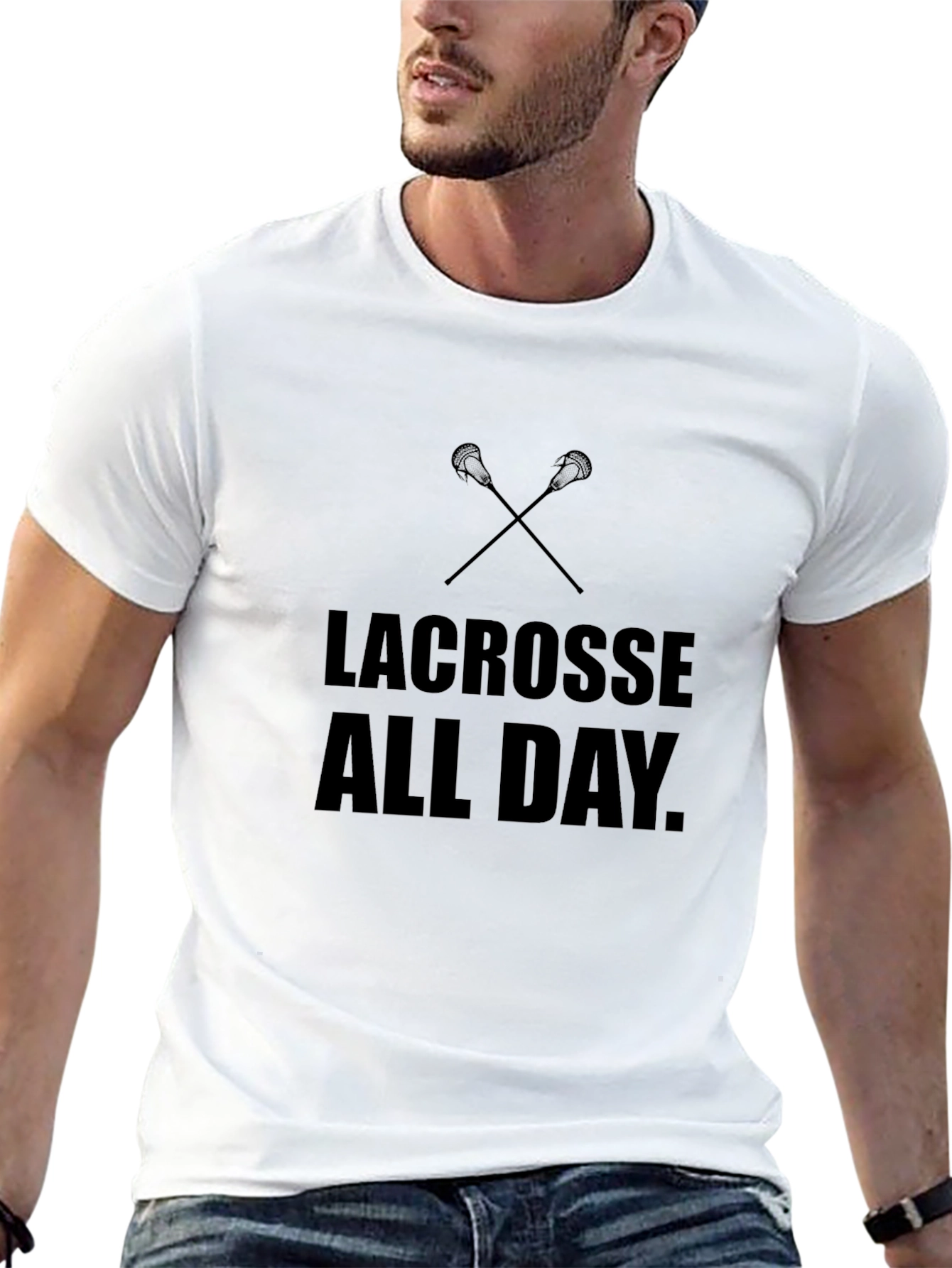 Lacrosse All Day Black T-Shirt