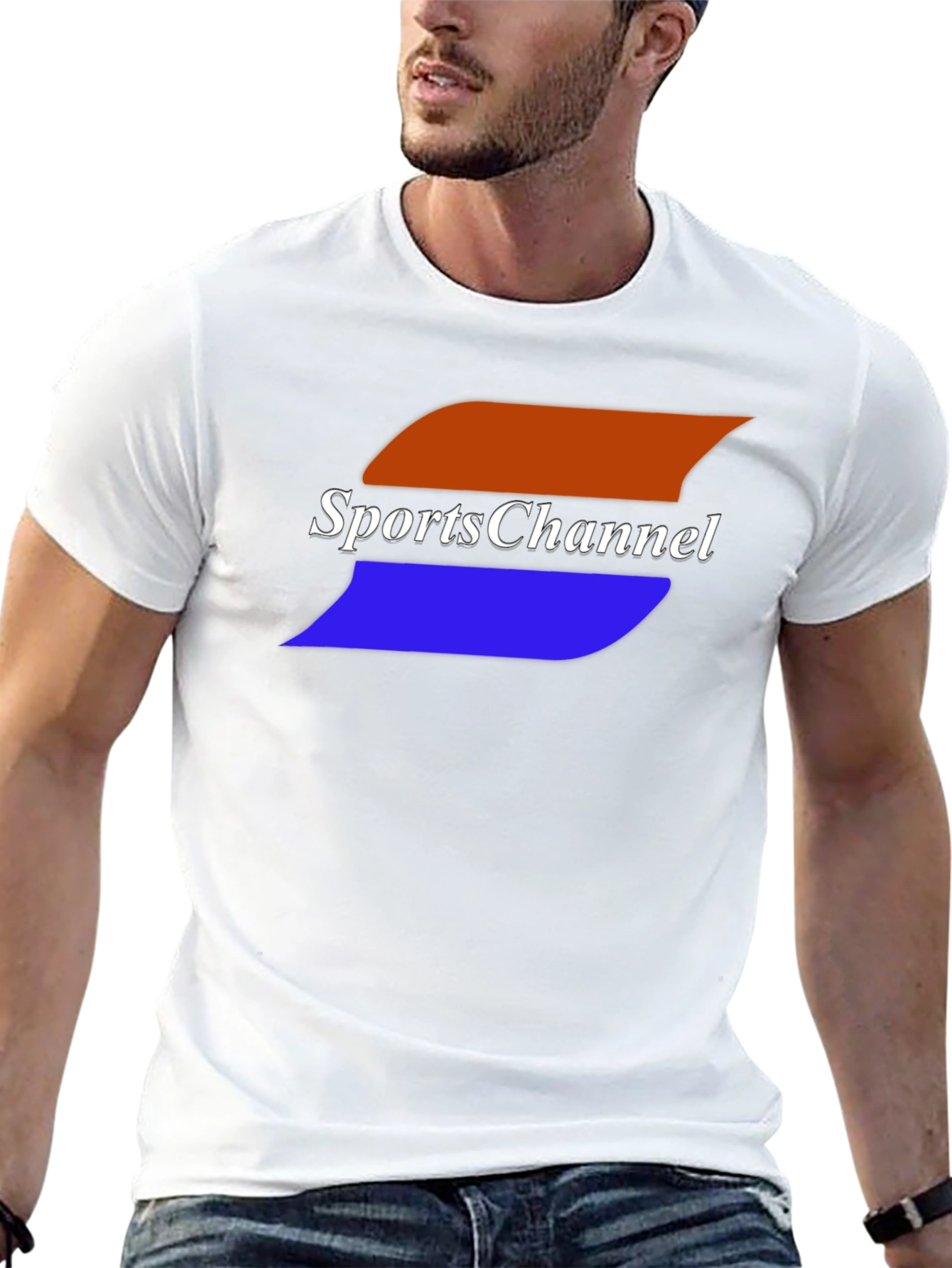 Sports Channel Black Graphic Tee