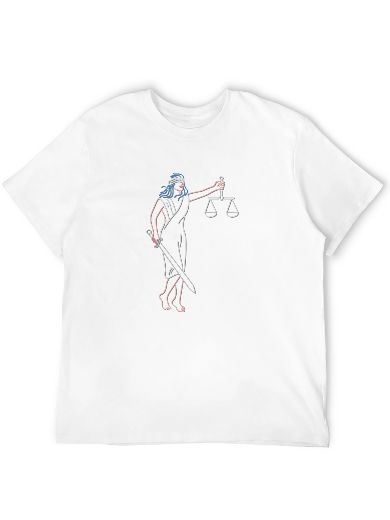 Lady Justice Graphic Tee - Mens Black T-Shirt