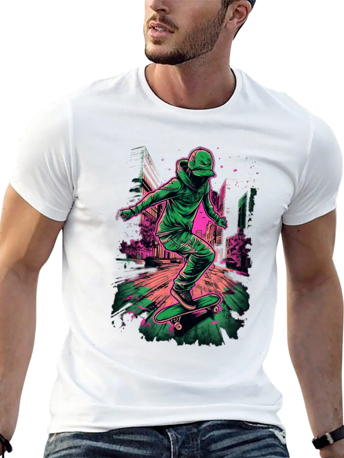 Skateboarding Urban Art T-Shirt