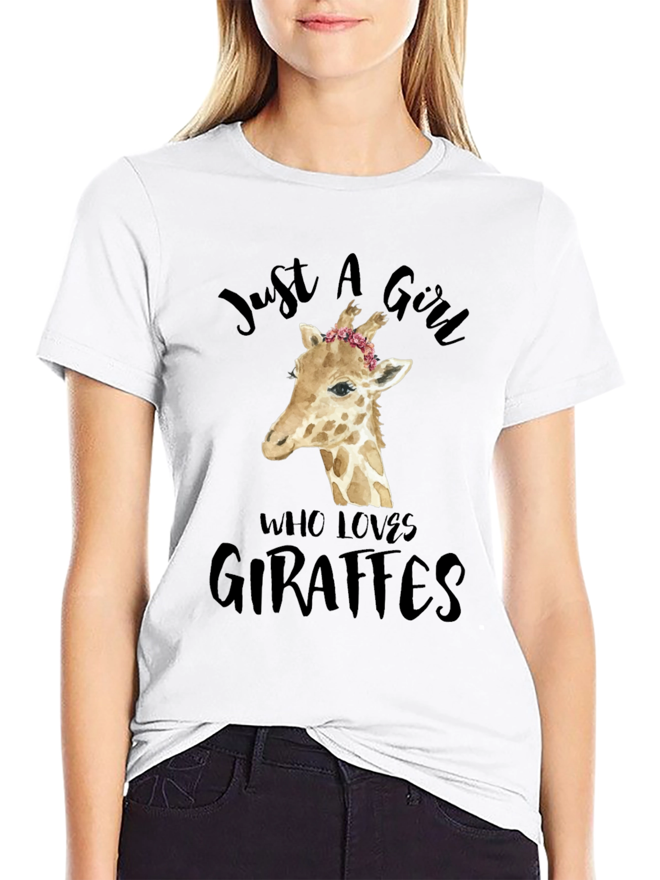 Giraffe Lover T-Shirt - Cute Animal Graphic Tee