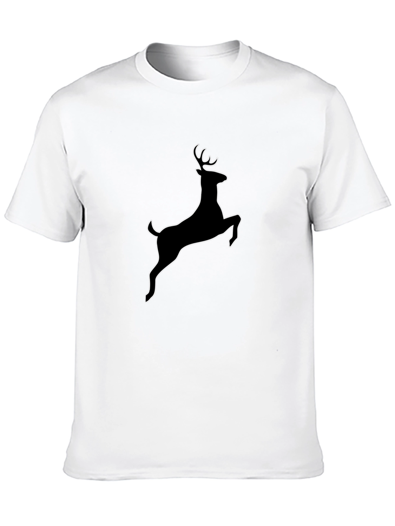 Deer Silhouette Black T-Shirt