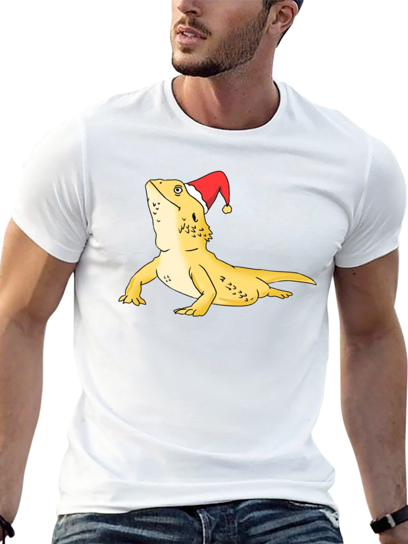 Festive Bearded Dragon Graphic Tee