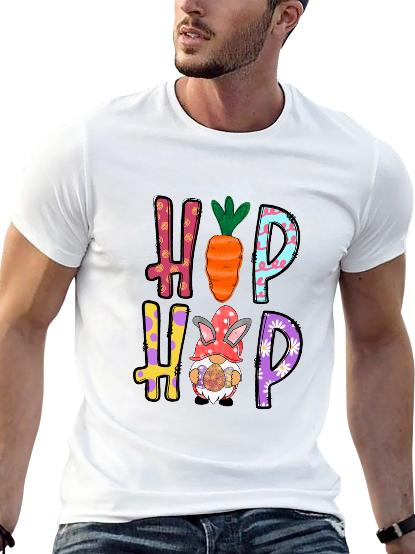 Hop Easter T-Shirt - Cute Holiday Apparel