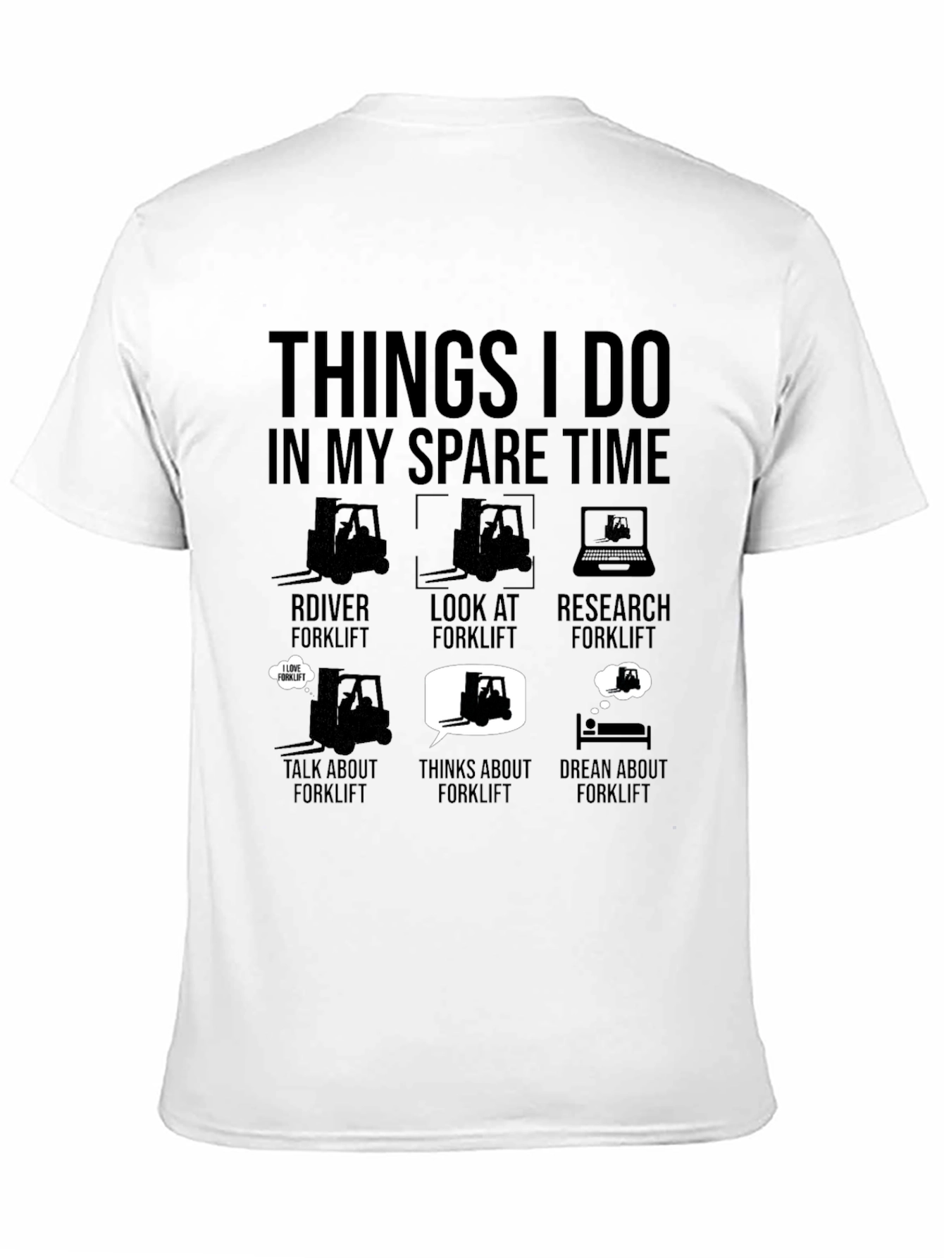 Forklift Spare Time Hobby T-Shirt