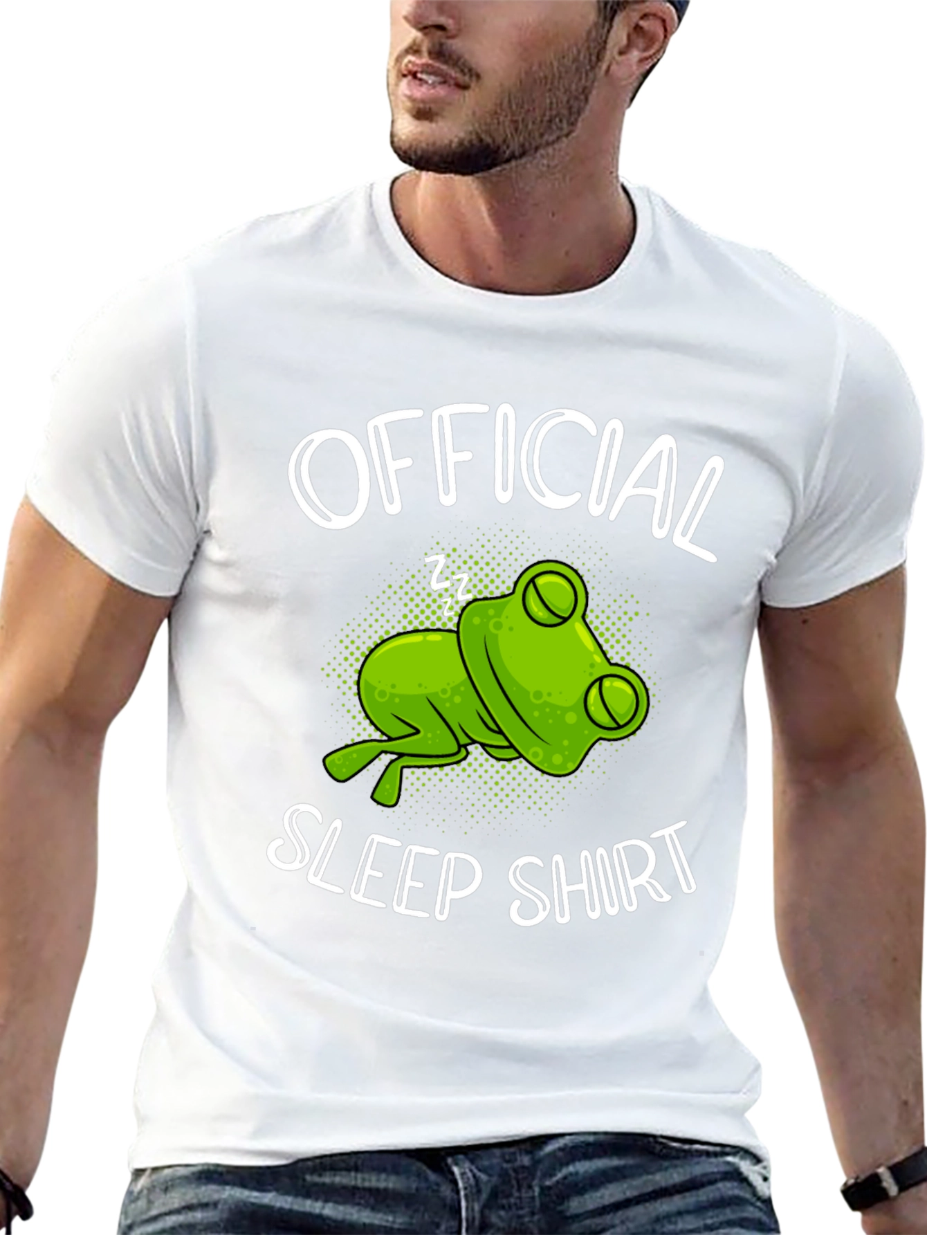 Official Sleep Shirt Frog Graphic T-Shirt