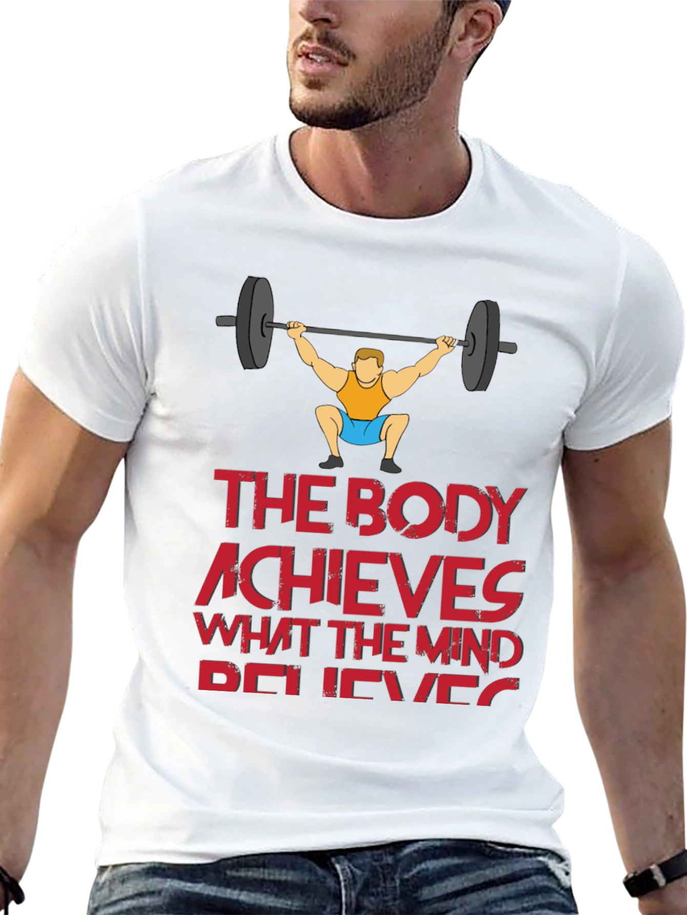 Workout Motivation T-Shirt - The Body Achieves