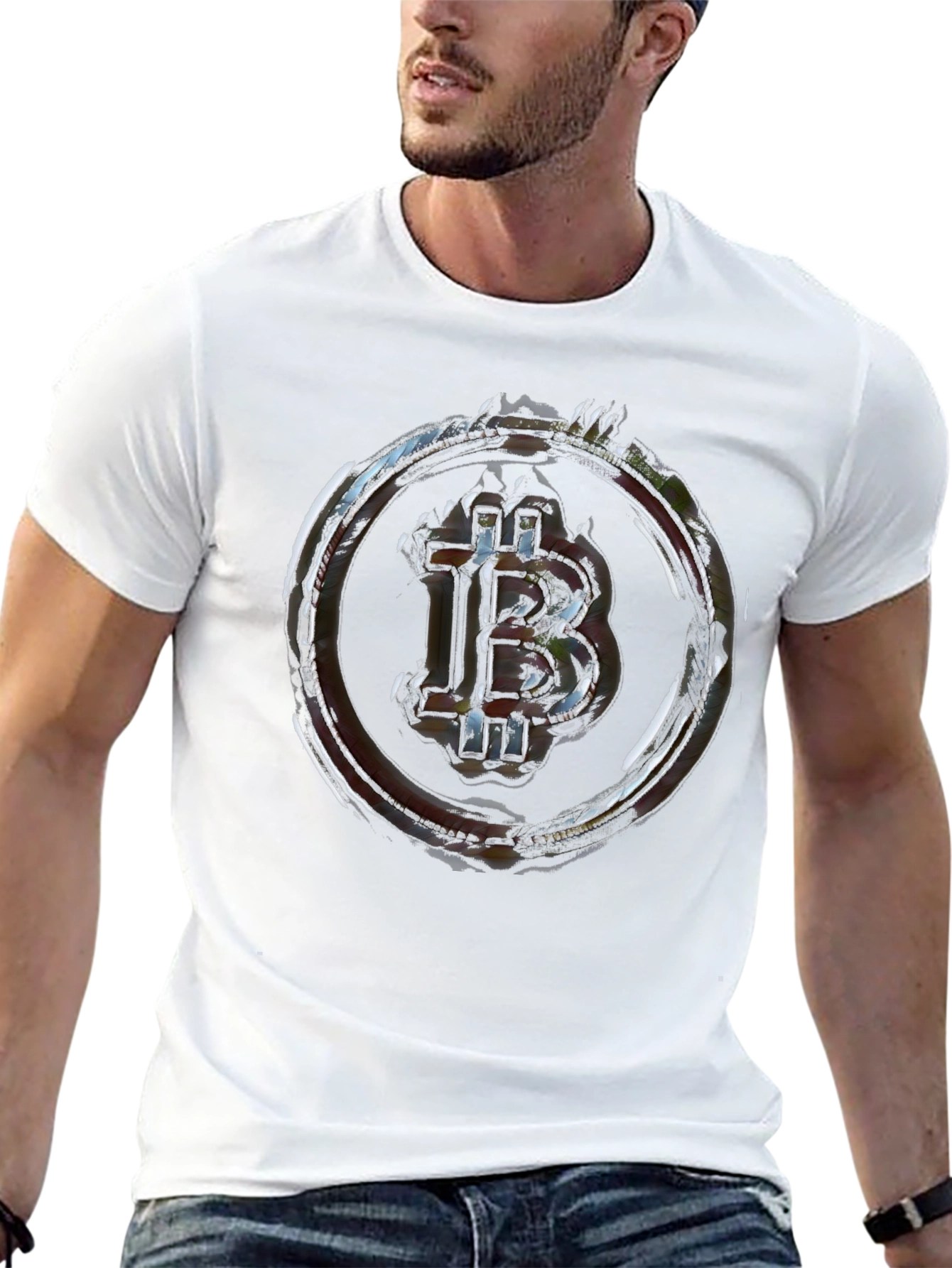 Bitcoin Crypto Currency T-Shirt - Black